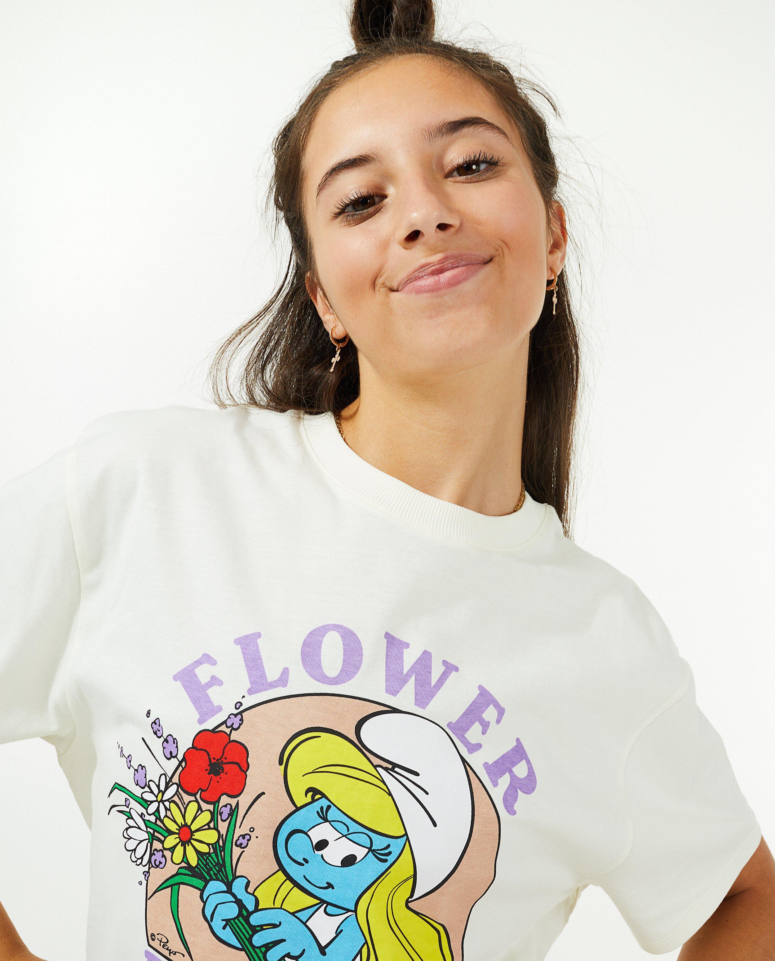 Hemden - Offwhite shirt met print