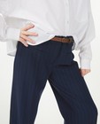 Pantalons - Pantalon bleu à rayures