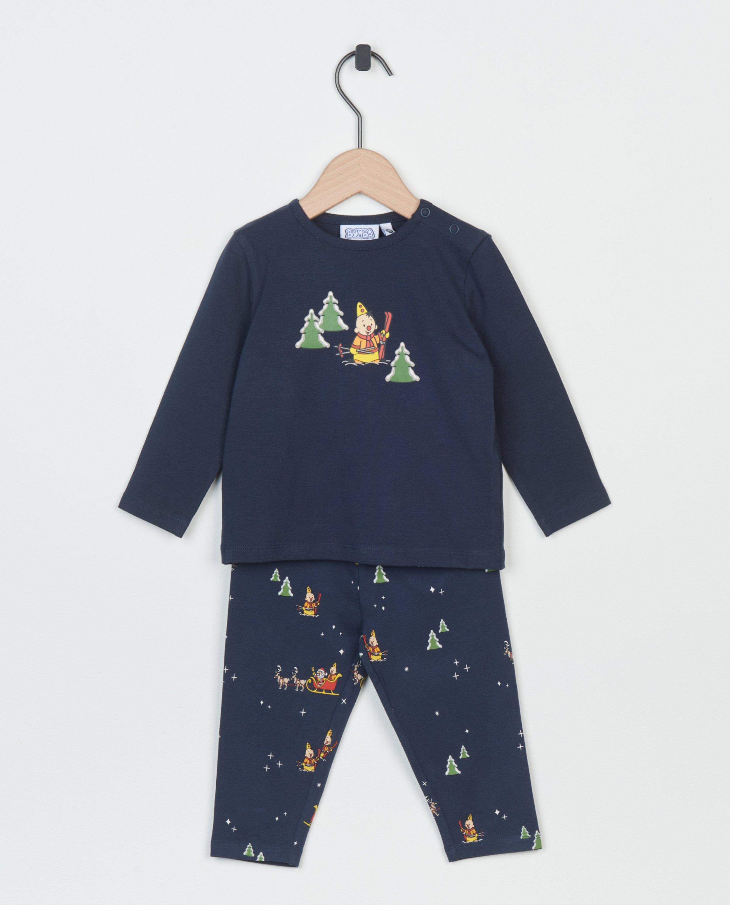 Blauwe pyjama met print - Product Detail - donkerblauw - afbeelding nummer 1