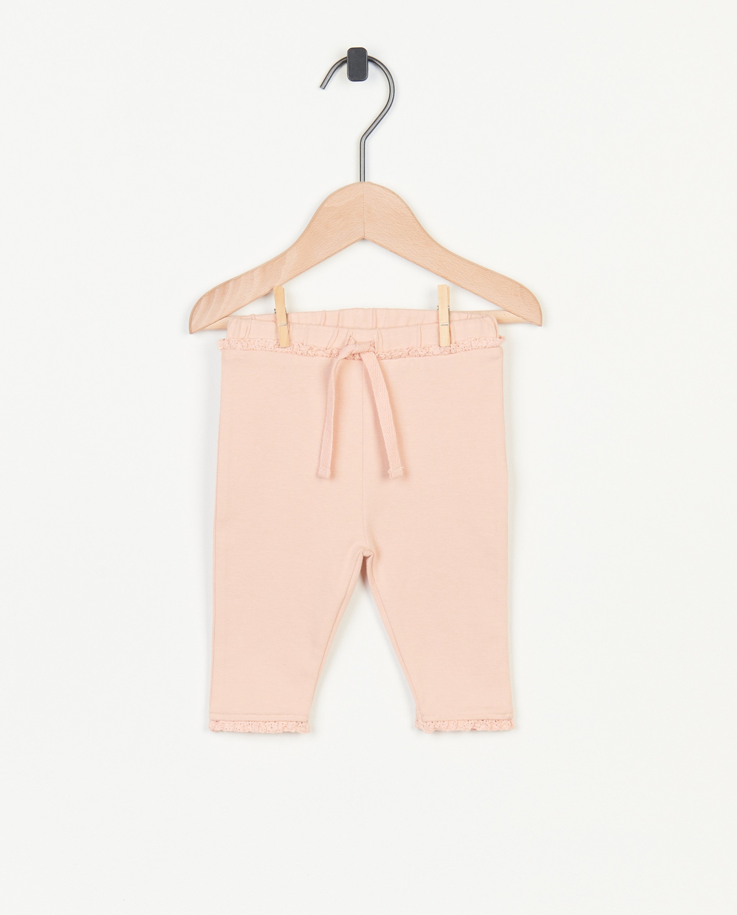 Roze legging met ruches - null - Newborn 50-68