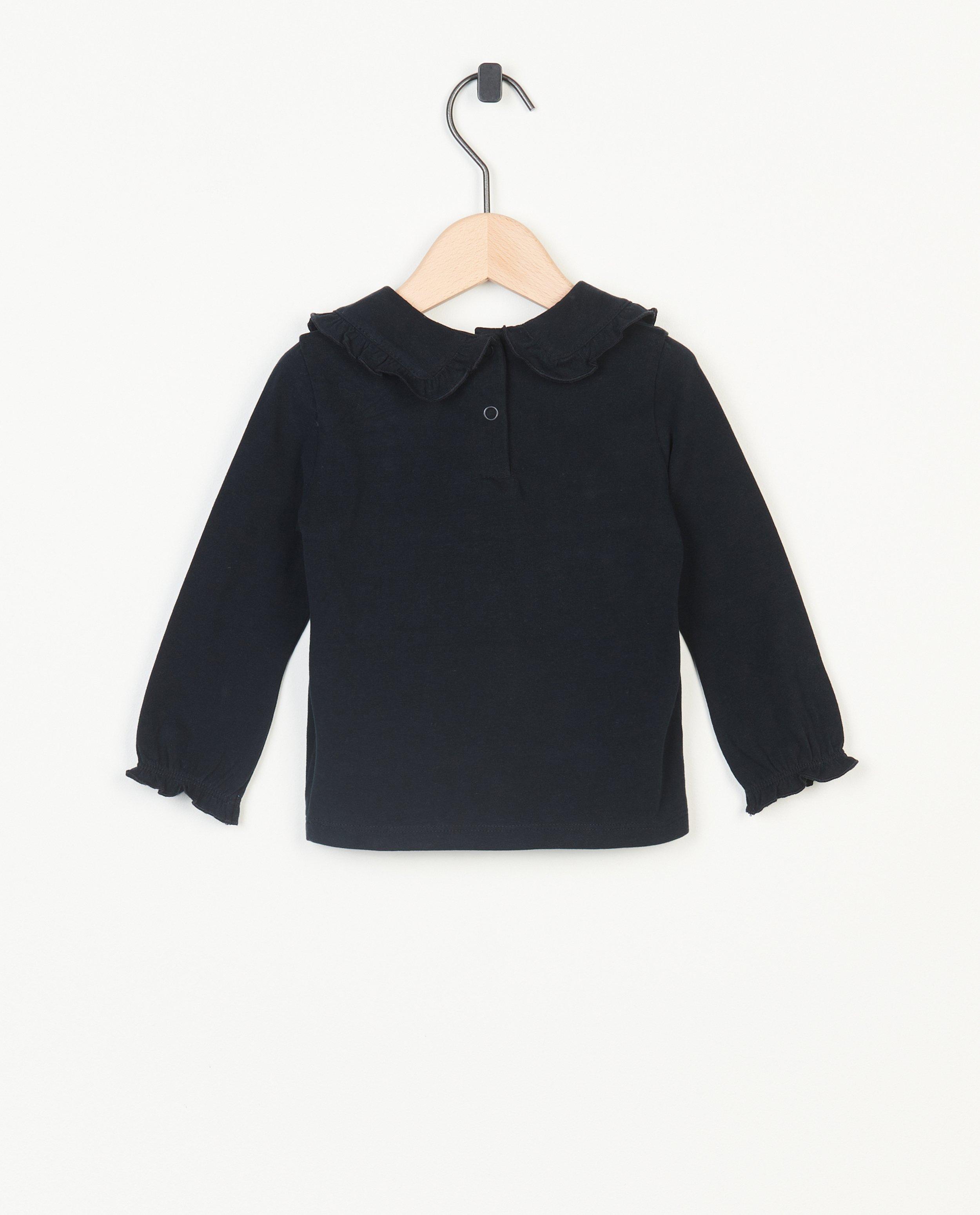 T-shirts - Longsleeve met kraagje
