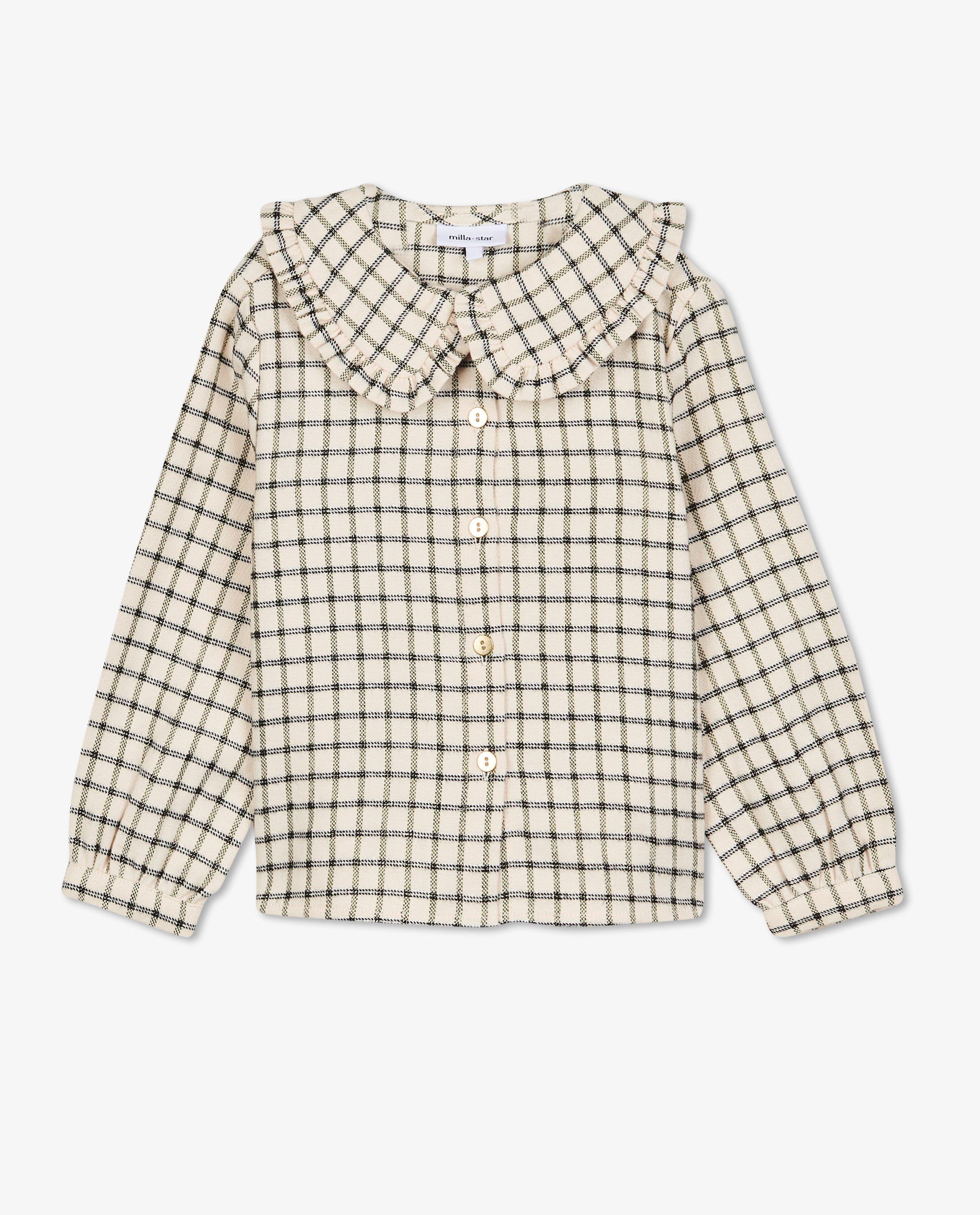 Chemises - Blouse à motif à carreaux