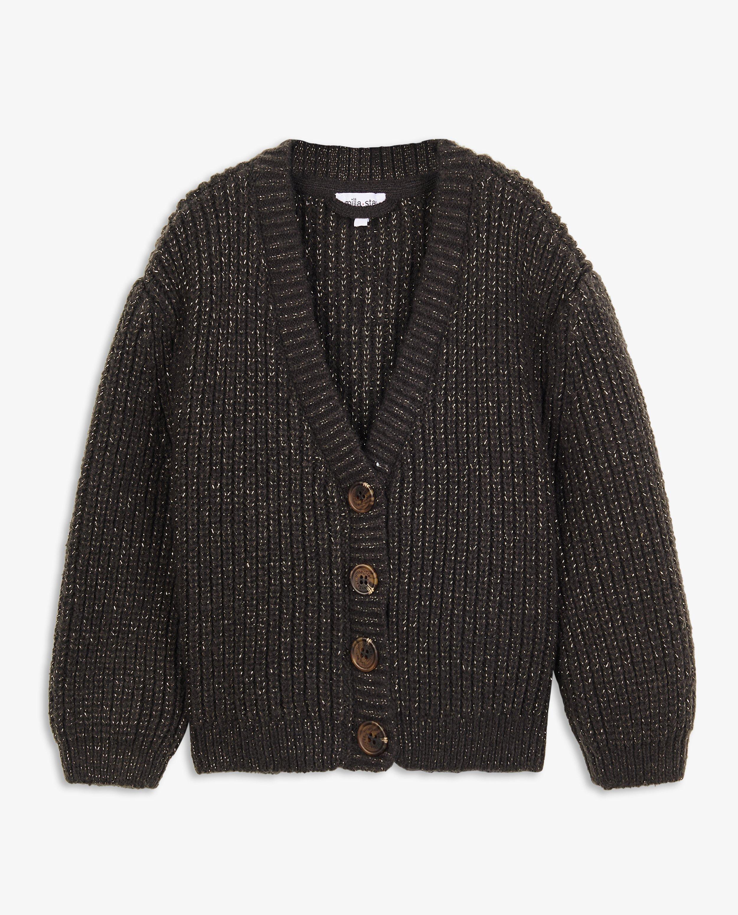 Cardigan - Donkergrijze cardigan