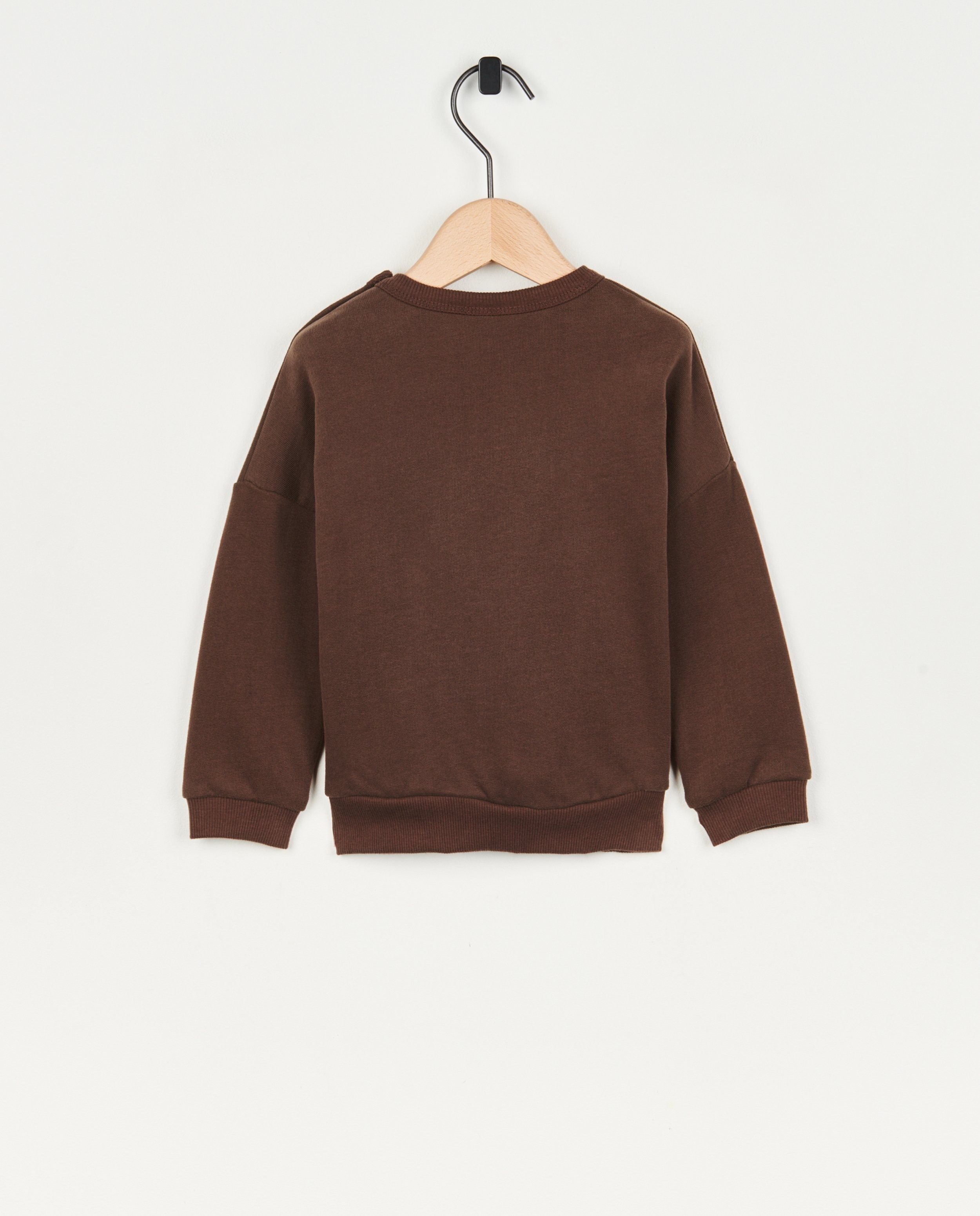 Sweaters - Bruine sweater met print