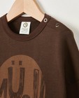 Sweaters - Bruine sweater met print