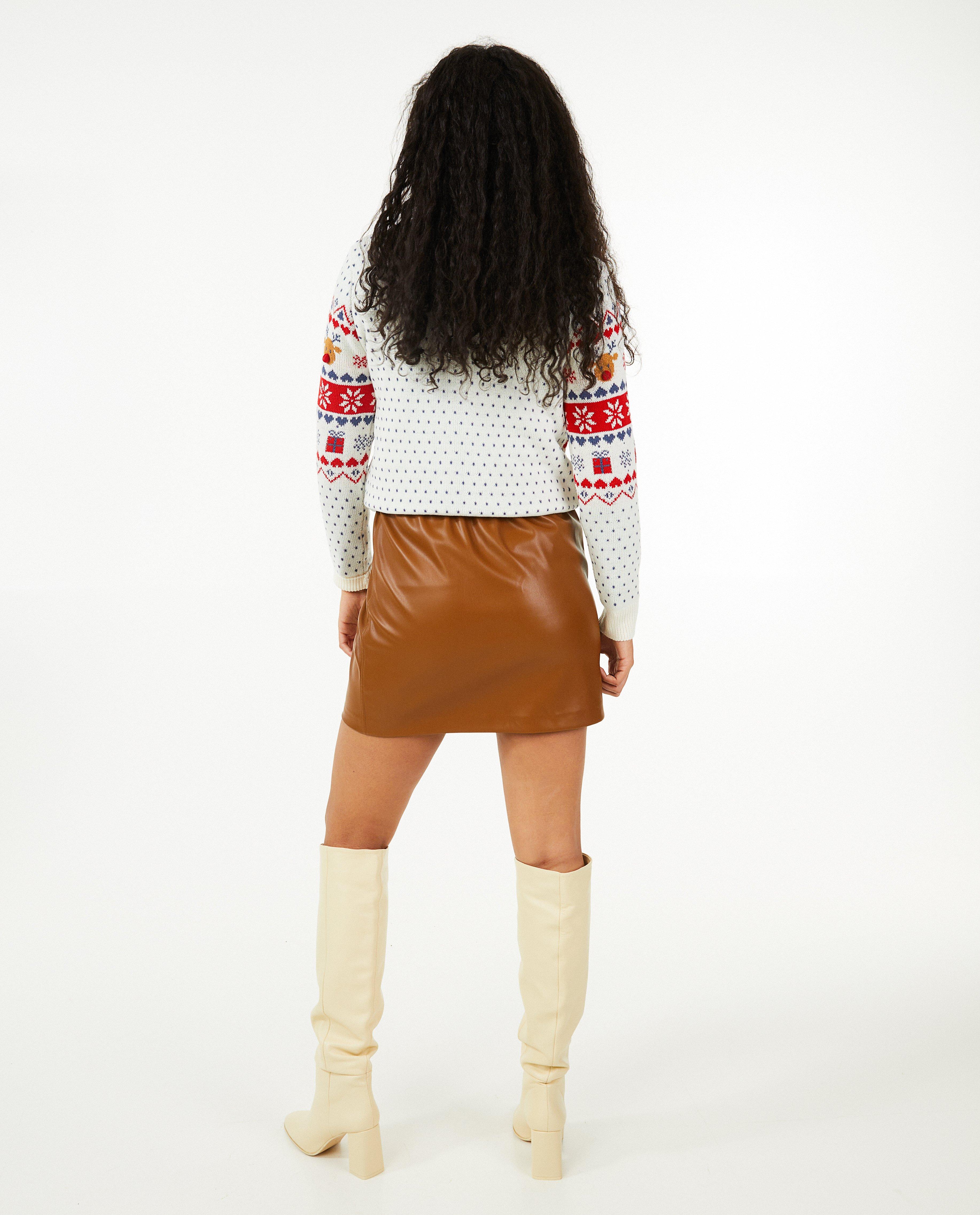 Pulls - Pull de Noël blanc, femmes