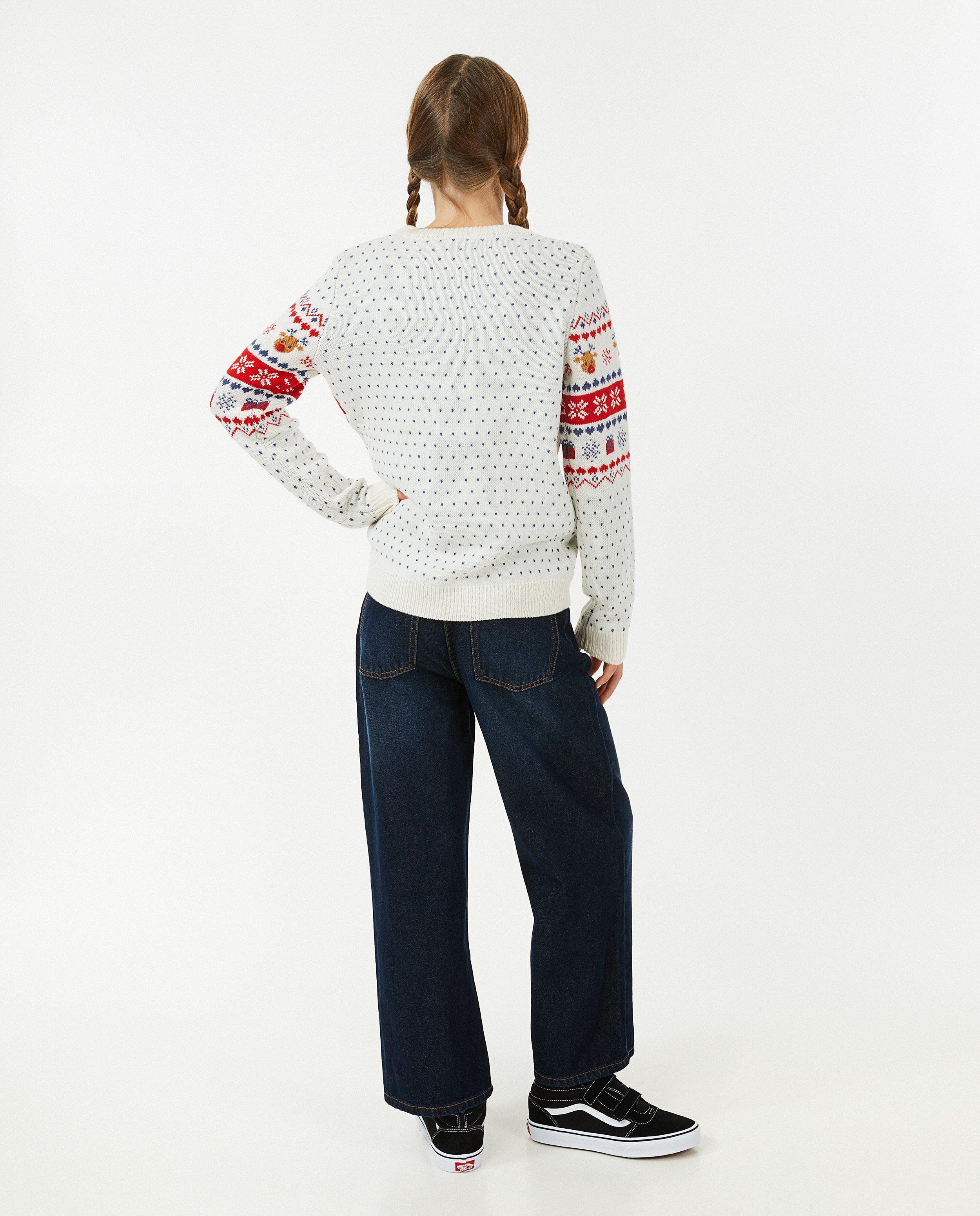 Pulls - Pull de Noël blanc, 7-14 ans
