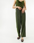 Broeken - Groene broek met glitter