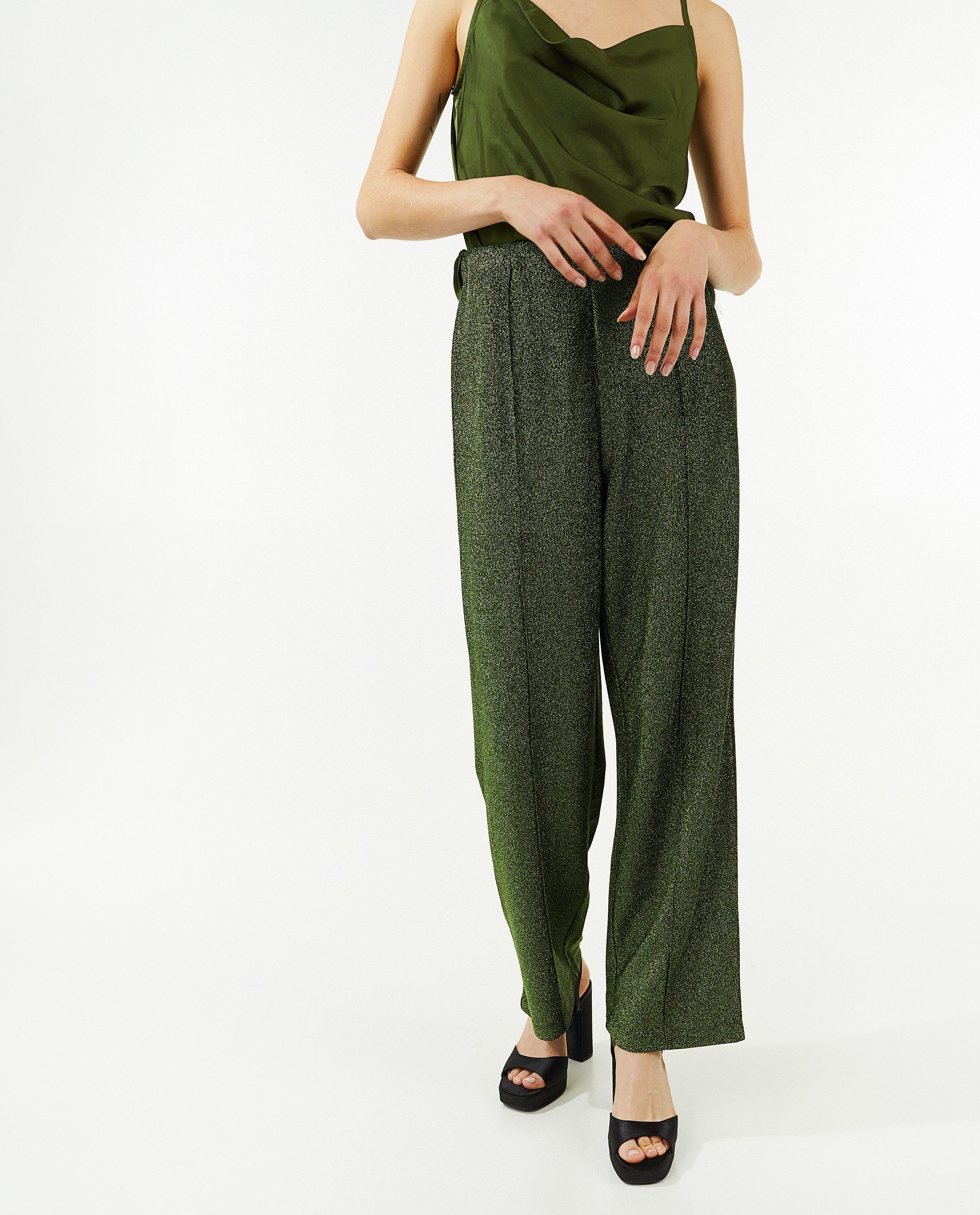 Pantalon vert &agrave; paillettes - D&eacute;tails du produit - khaki - image num&eacute;ro 2