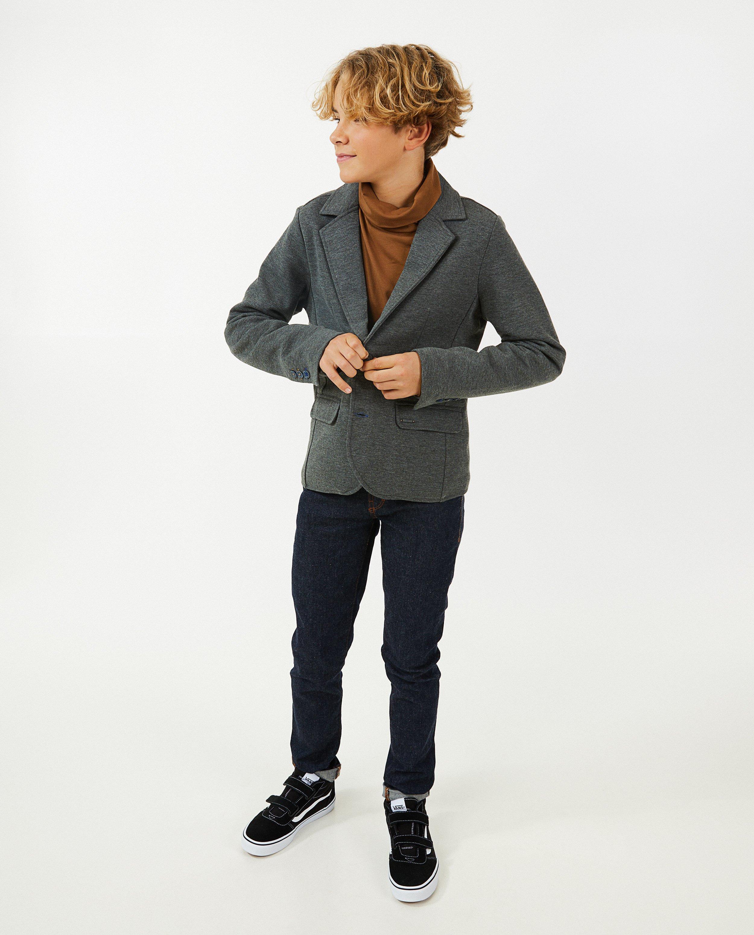 Donkergrijze blazer - null - Fish & Chips