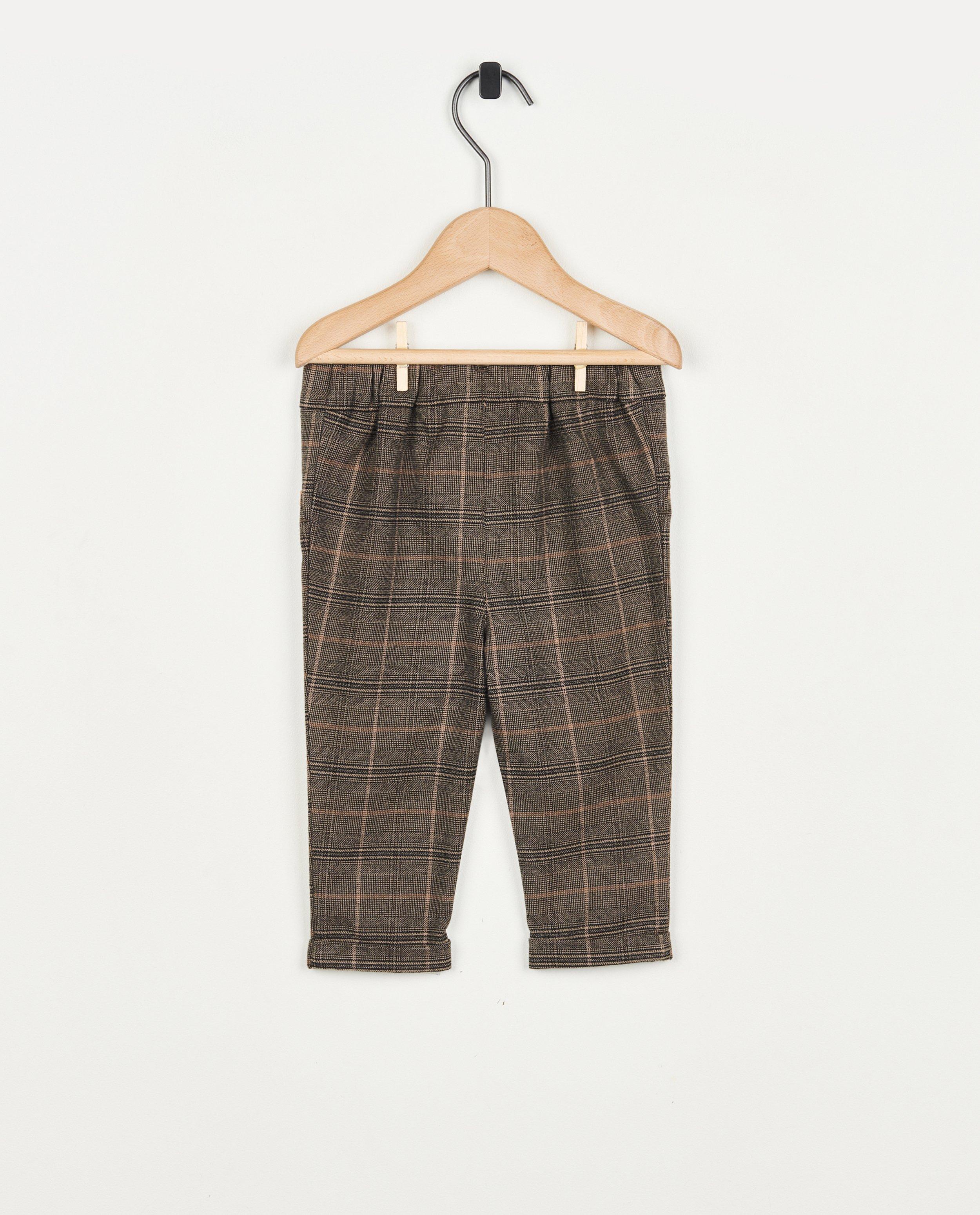 Broeken - Bruine broek met ruiten