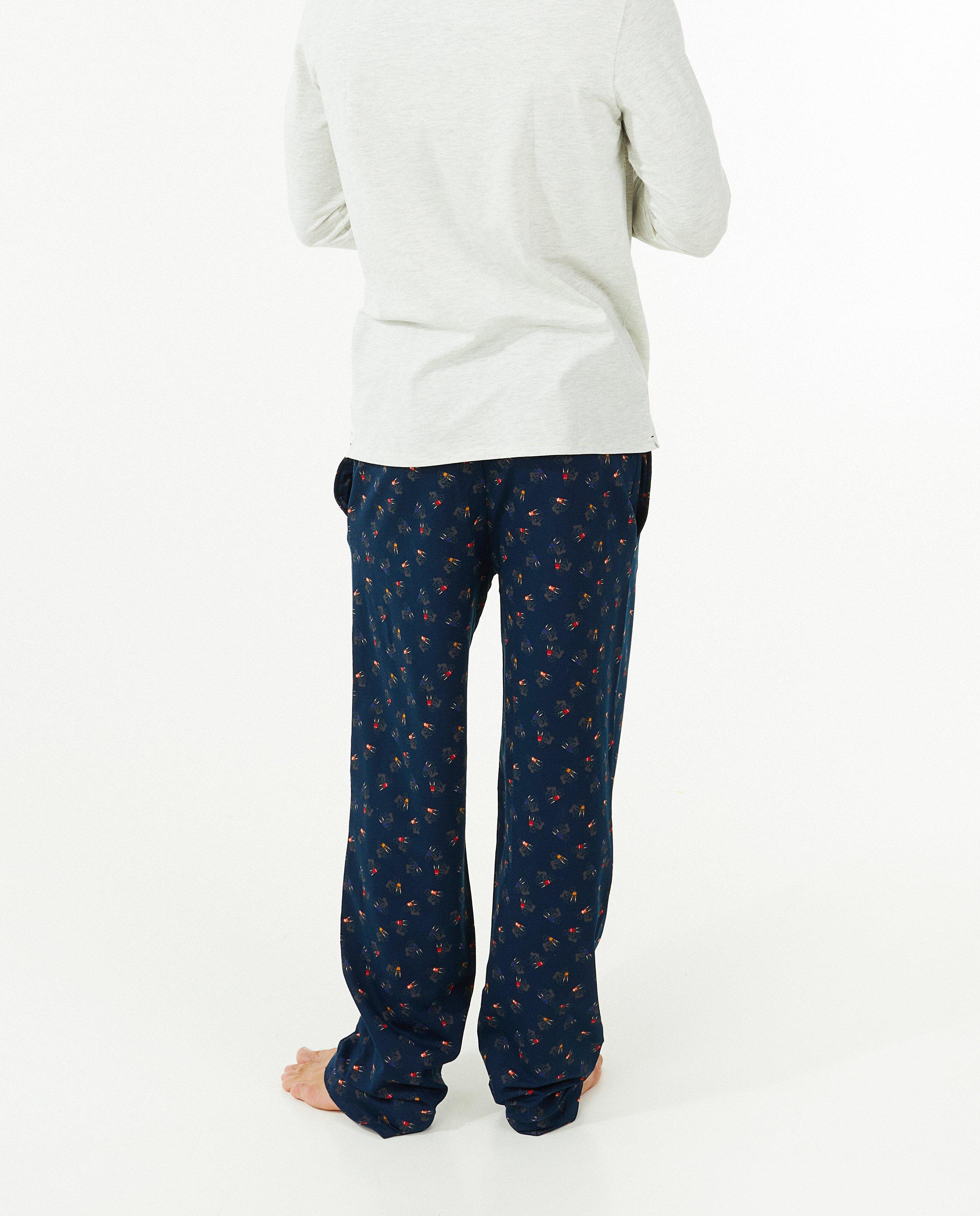 Nachtkleding - Blauwe broek met print