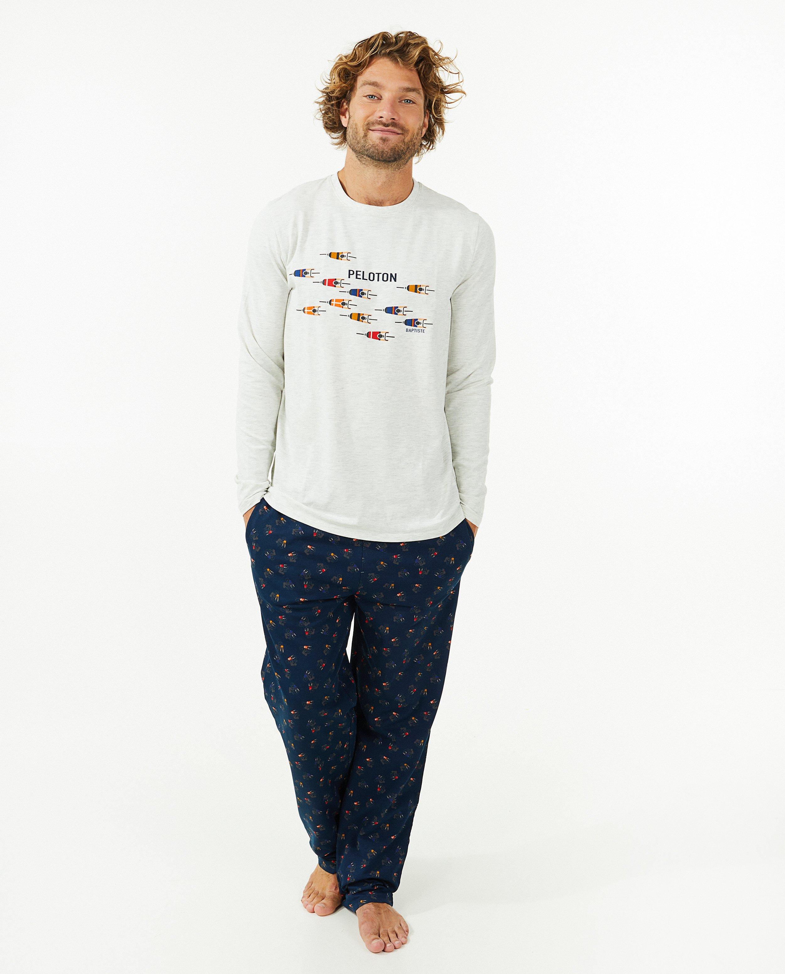 Longsleeve met print, heren - null - Baptiste