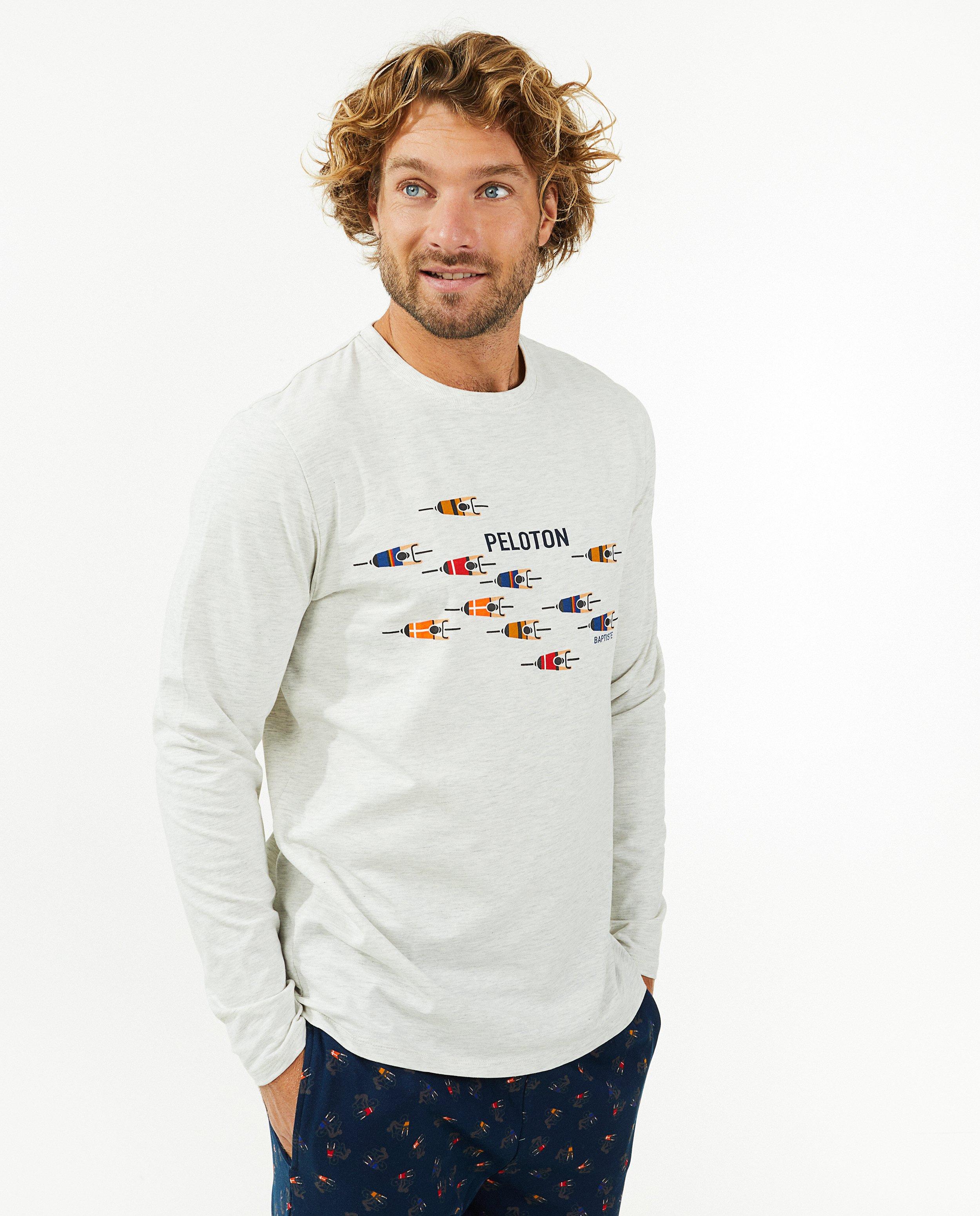 T-shirts - Longsleeve met print, heren