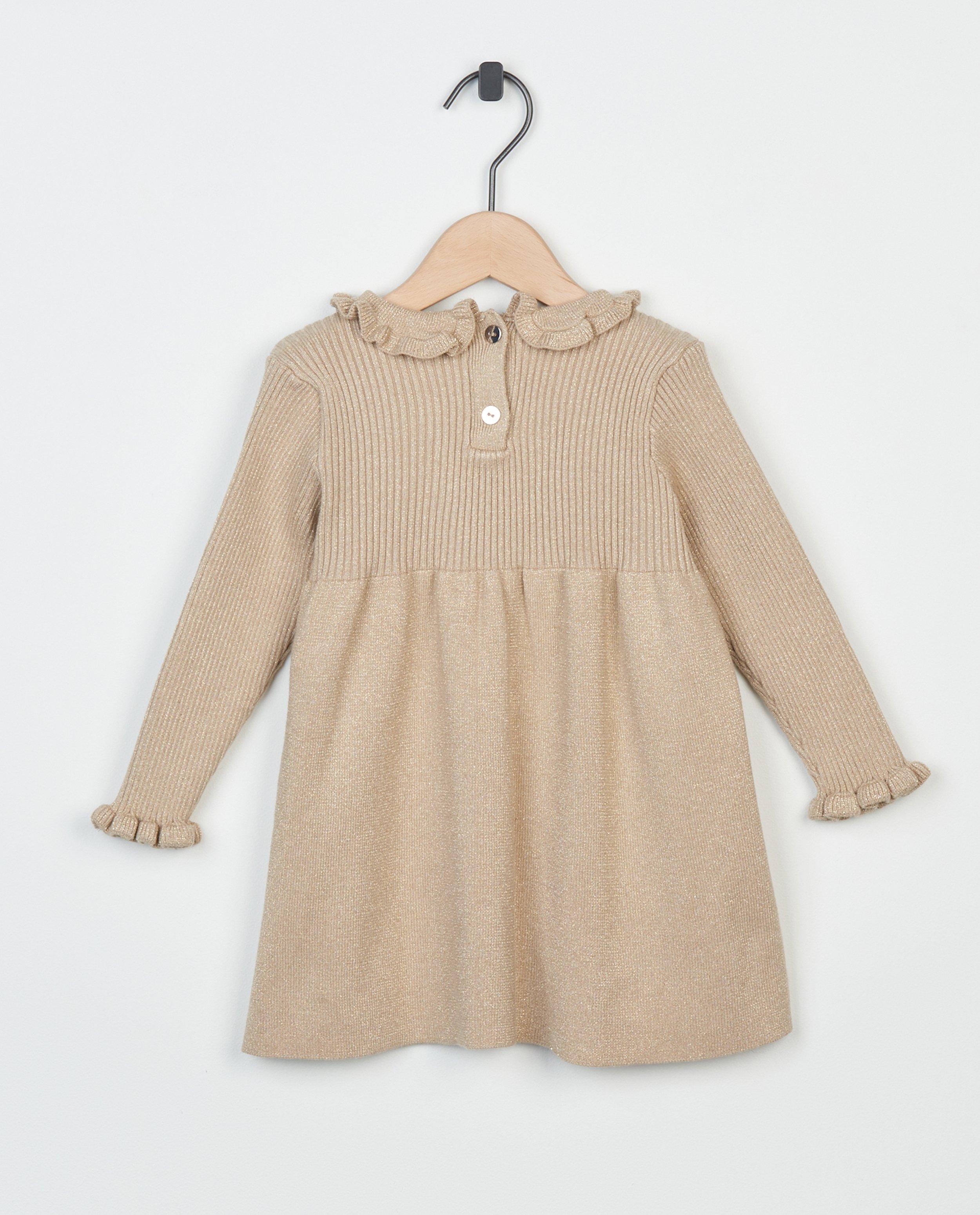 Robes - Robe à paillettes dorées