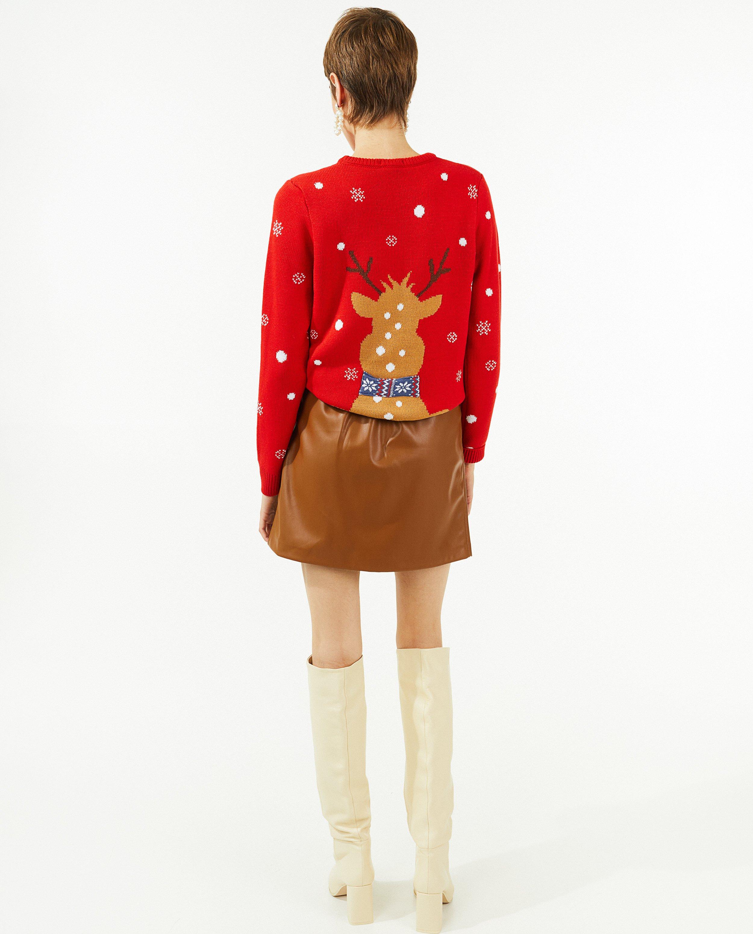 Pulls - Pull de Noël rouge, femmes