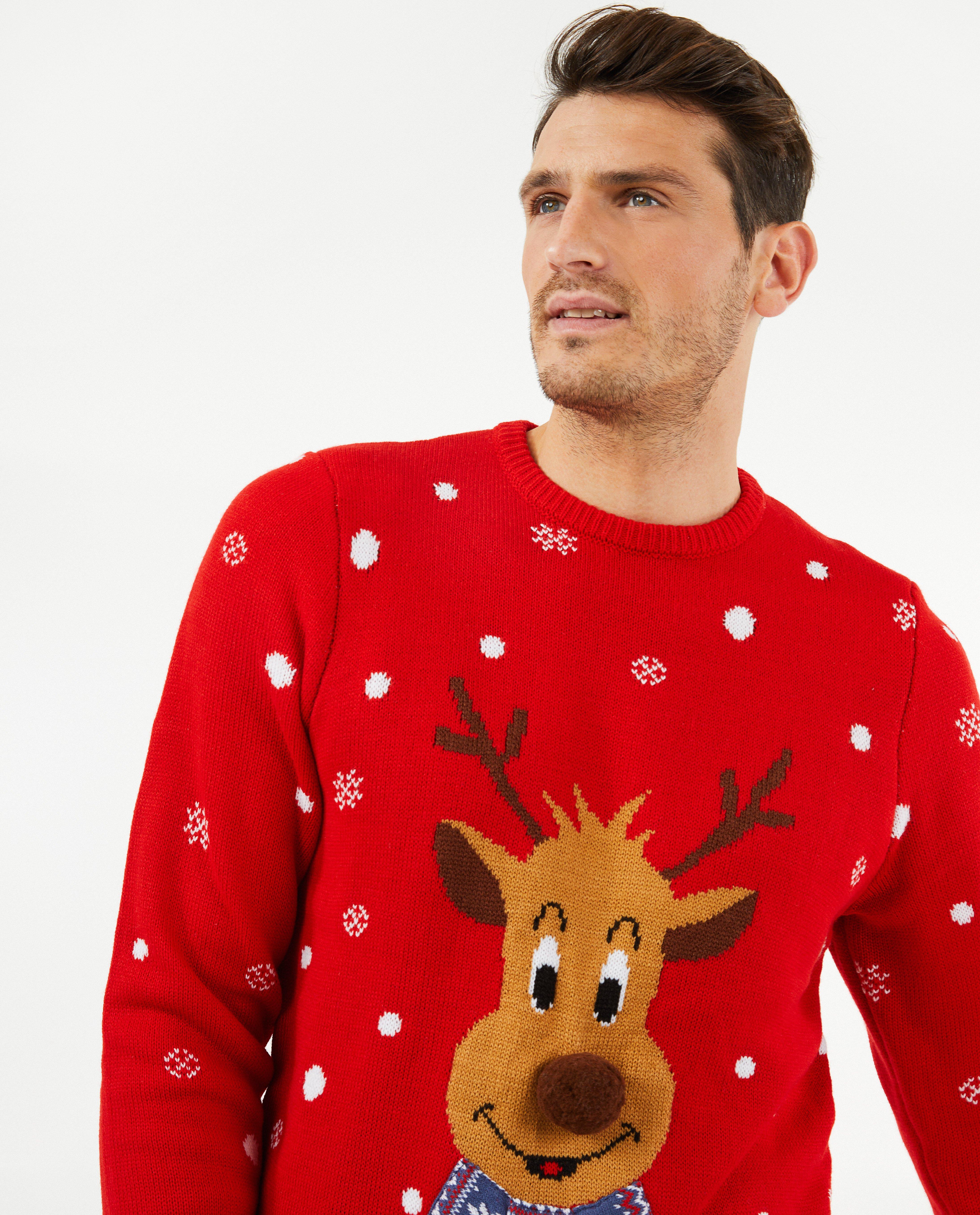 Pulls - Pull de Noël rouge, hommes