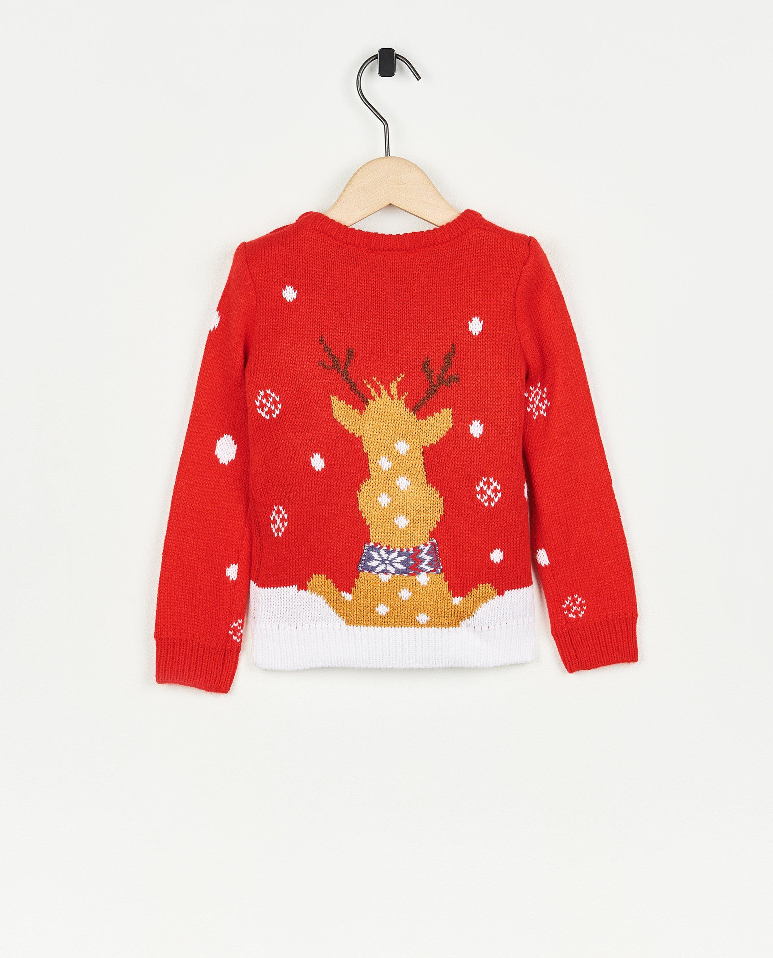 Truien - Rode kersttrui, baby