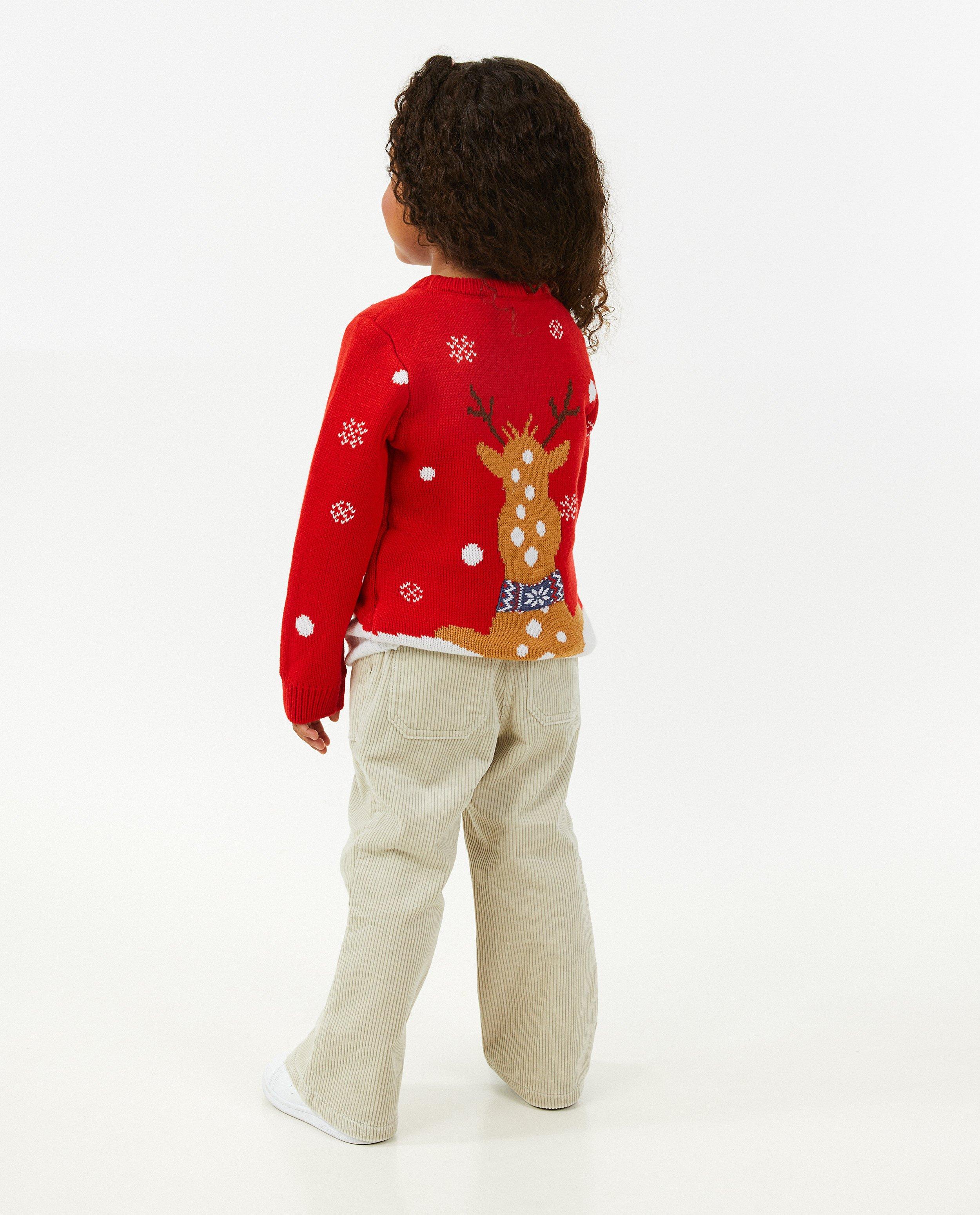 Pull de Noël rouge, 2-7 ans - null - Familystories