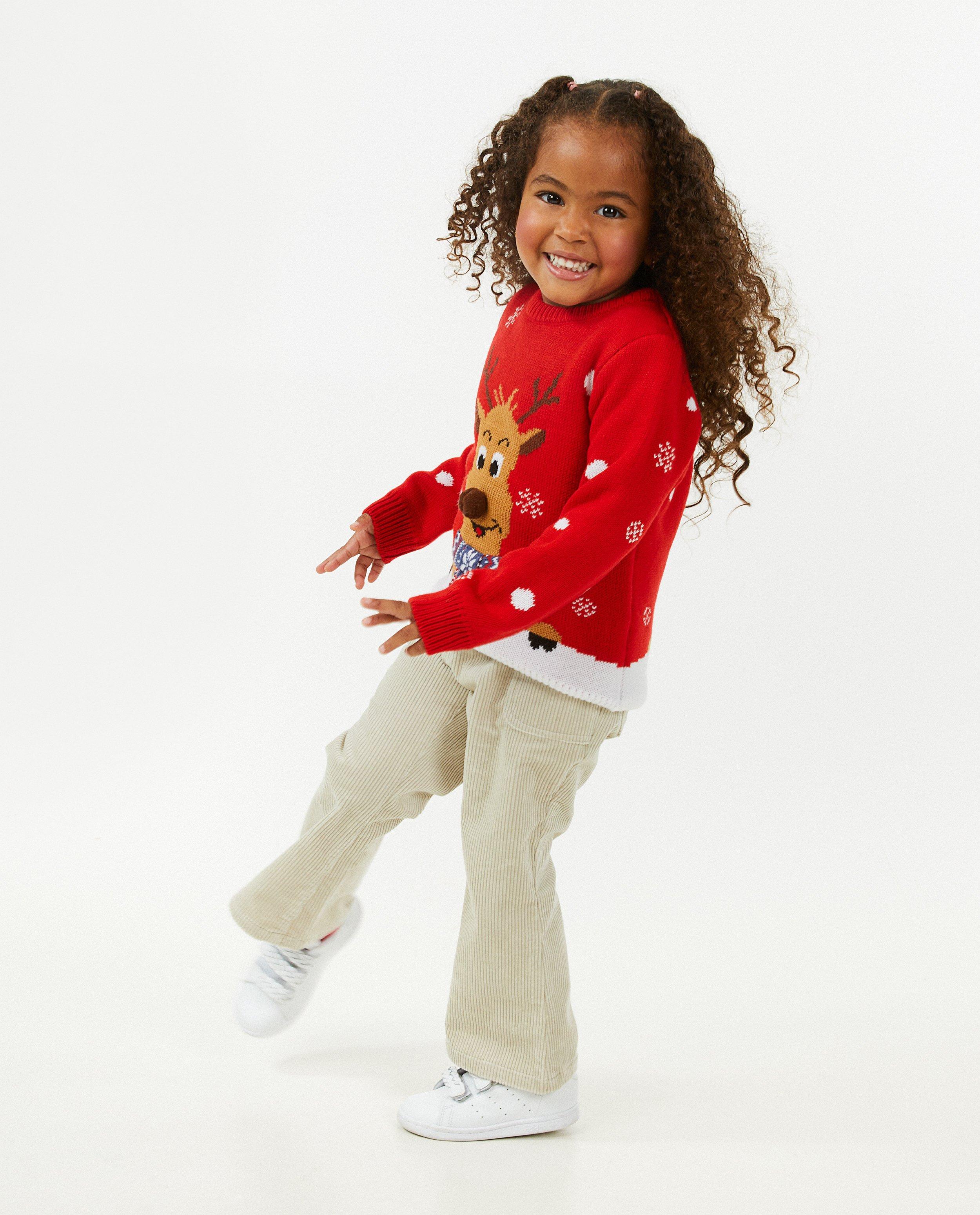 Pulls - Pull de Noël rouge, 2-7 ans