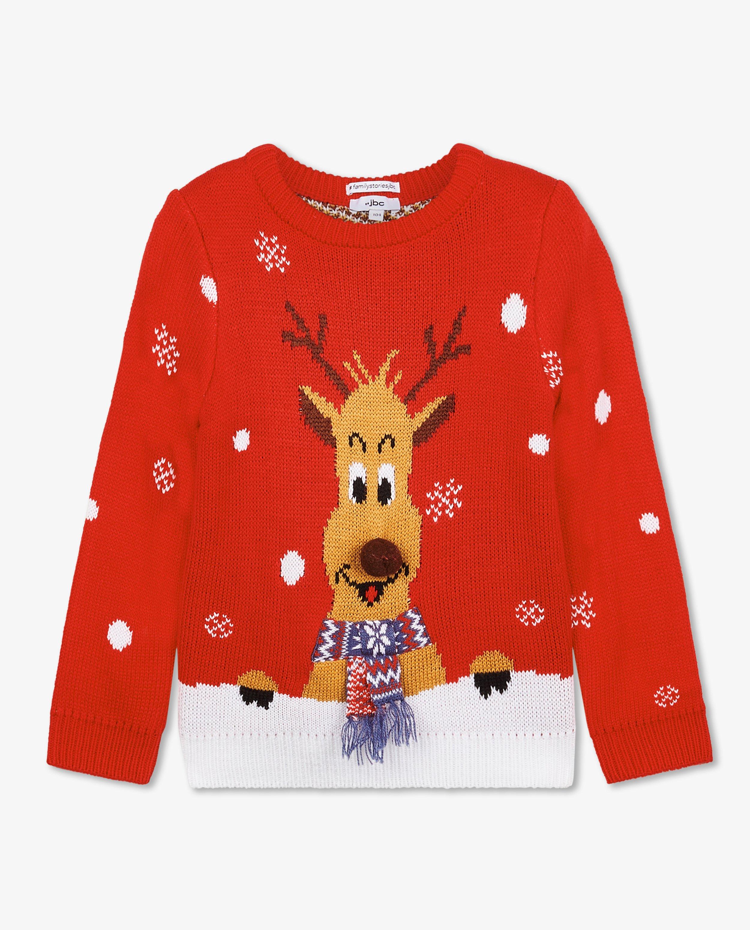 Truien - Rode kersttrui, 2-7 jaar