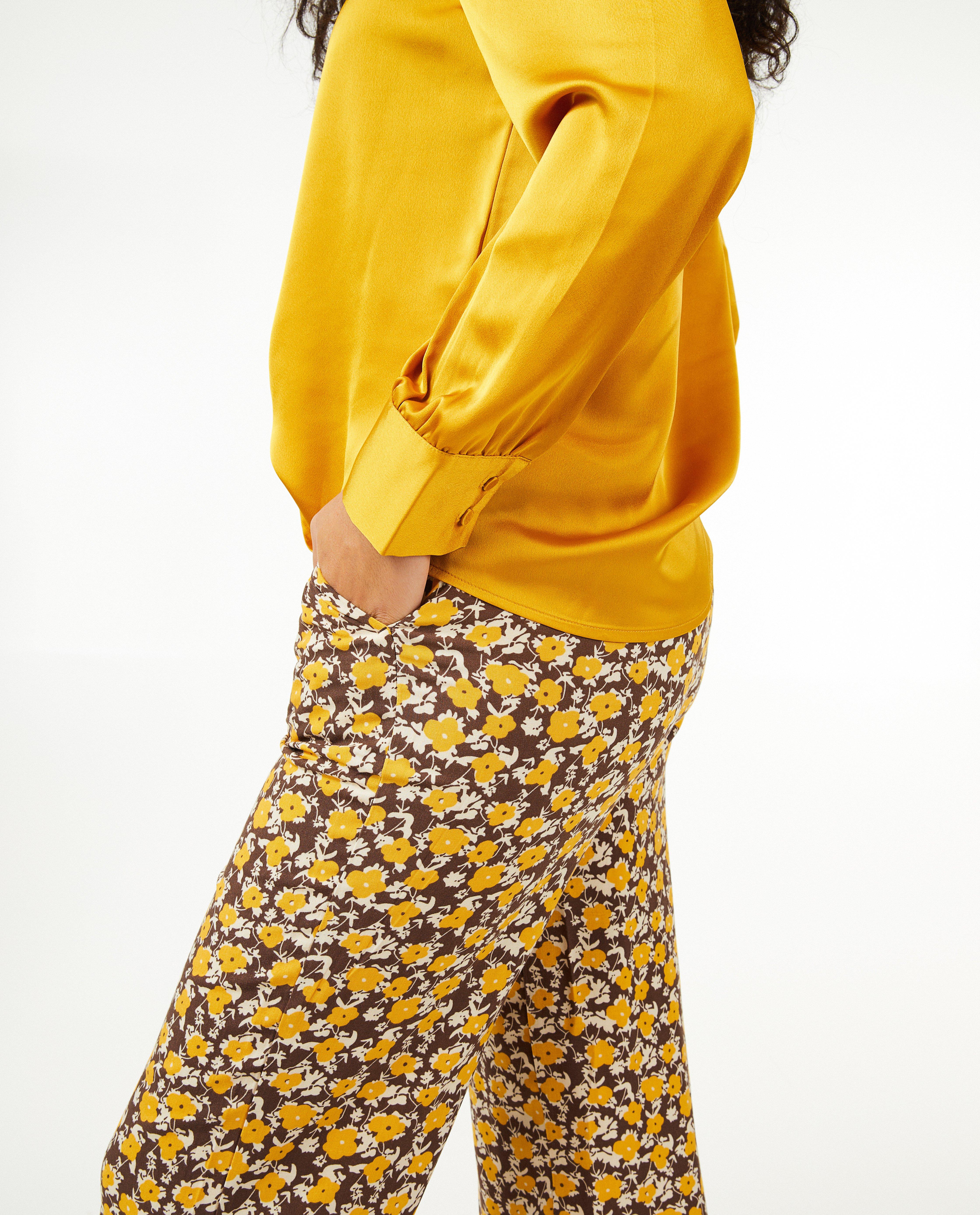Broeken - Broek met print, wide leg fit
