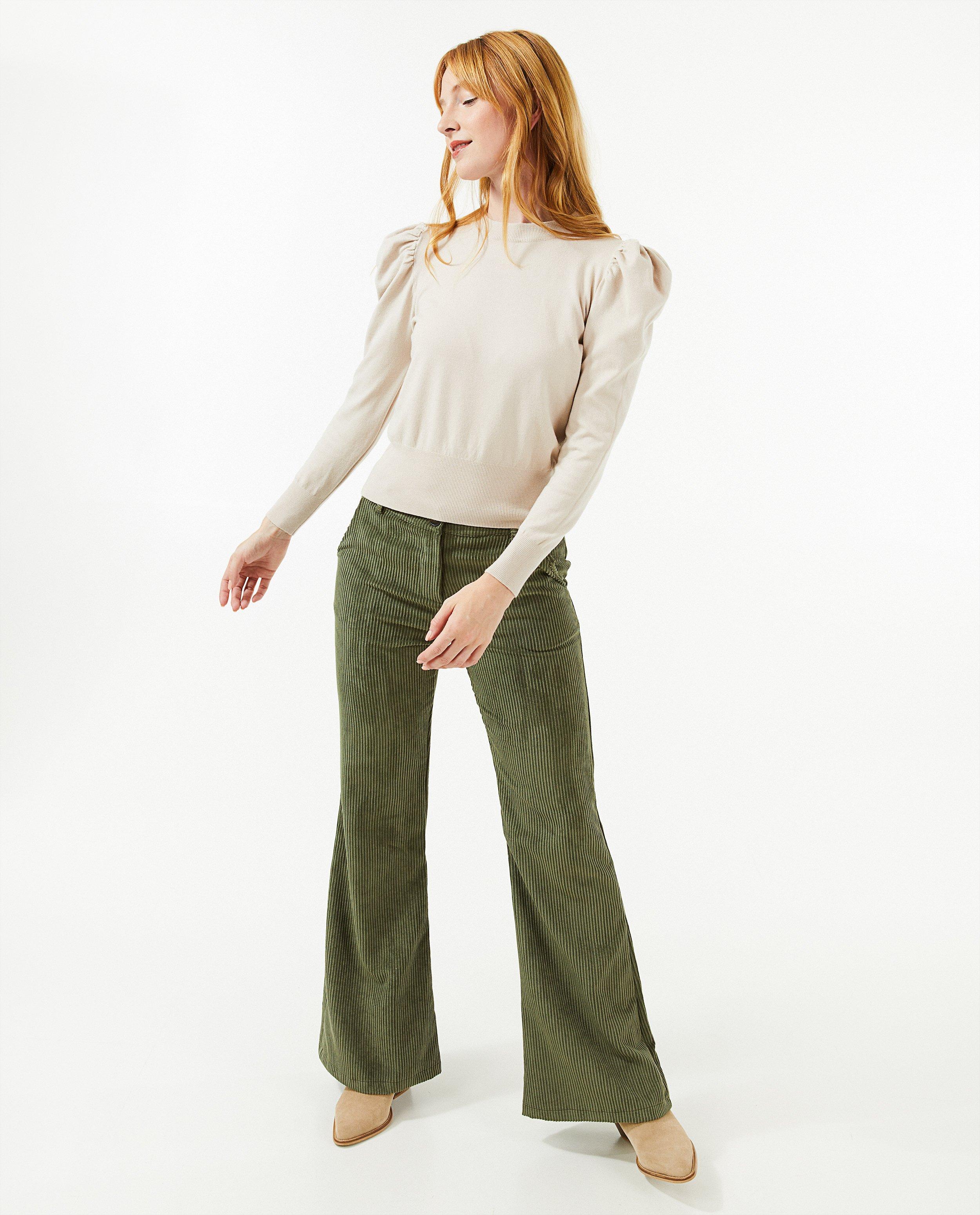 Beige trui met pofmouwen - null - Ella Italia
