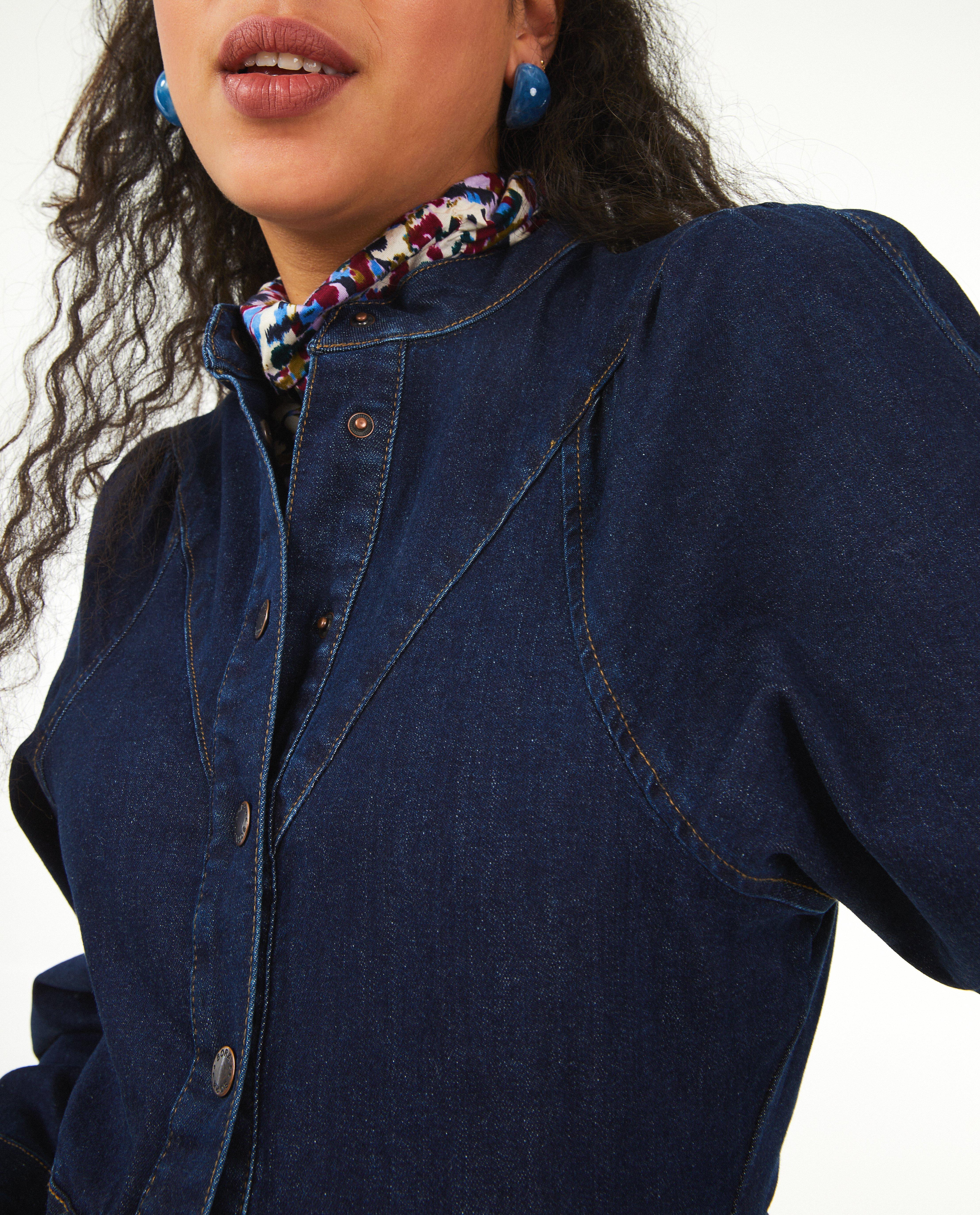Robes - Robe en jeans bleue