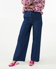 Jeans - Donkerblauwe broek met siernaden