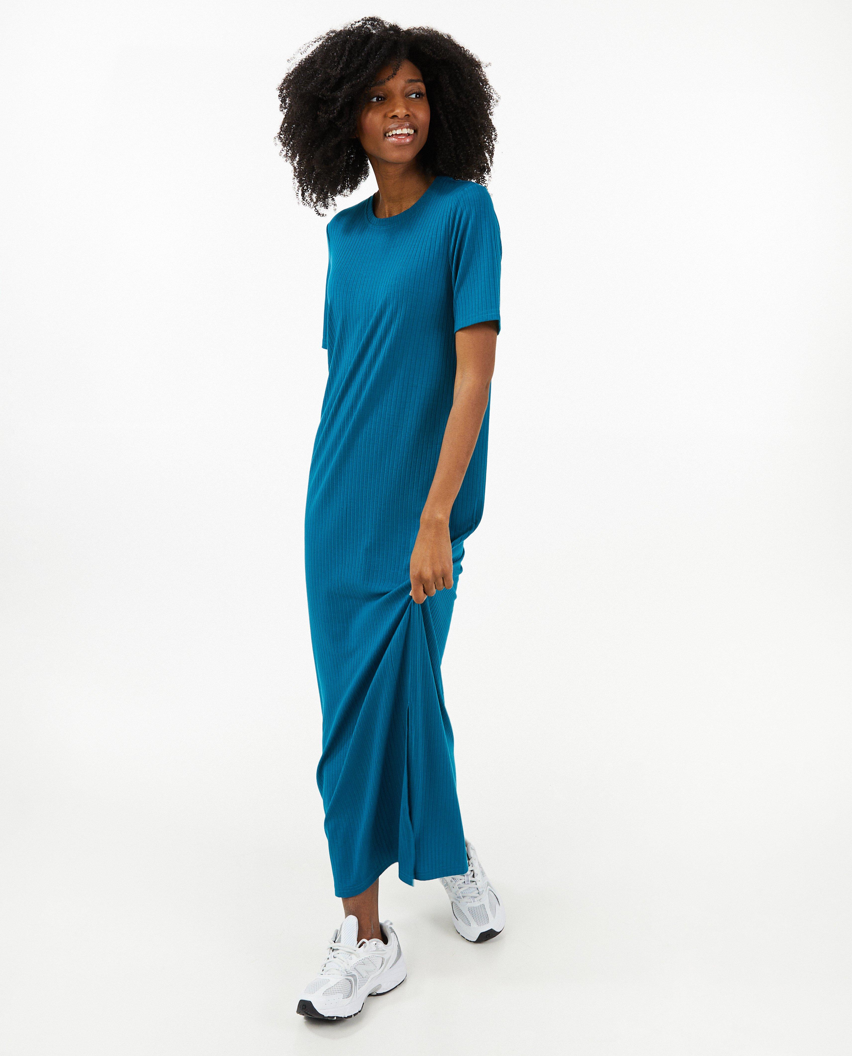 Kleedjes - Maxi-jurk met rib