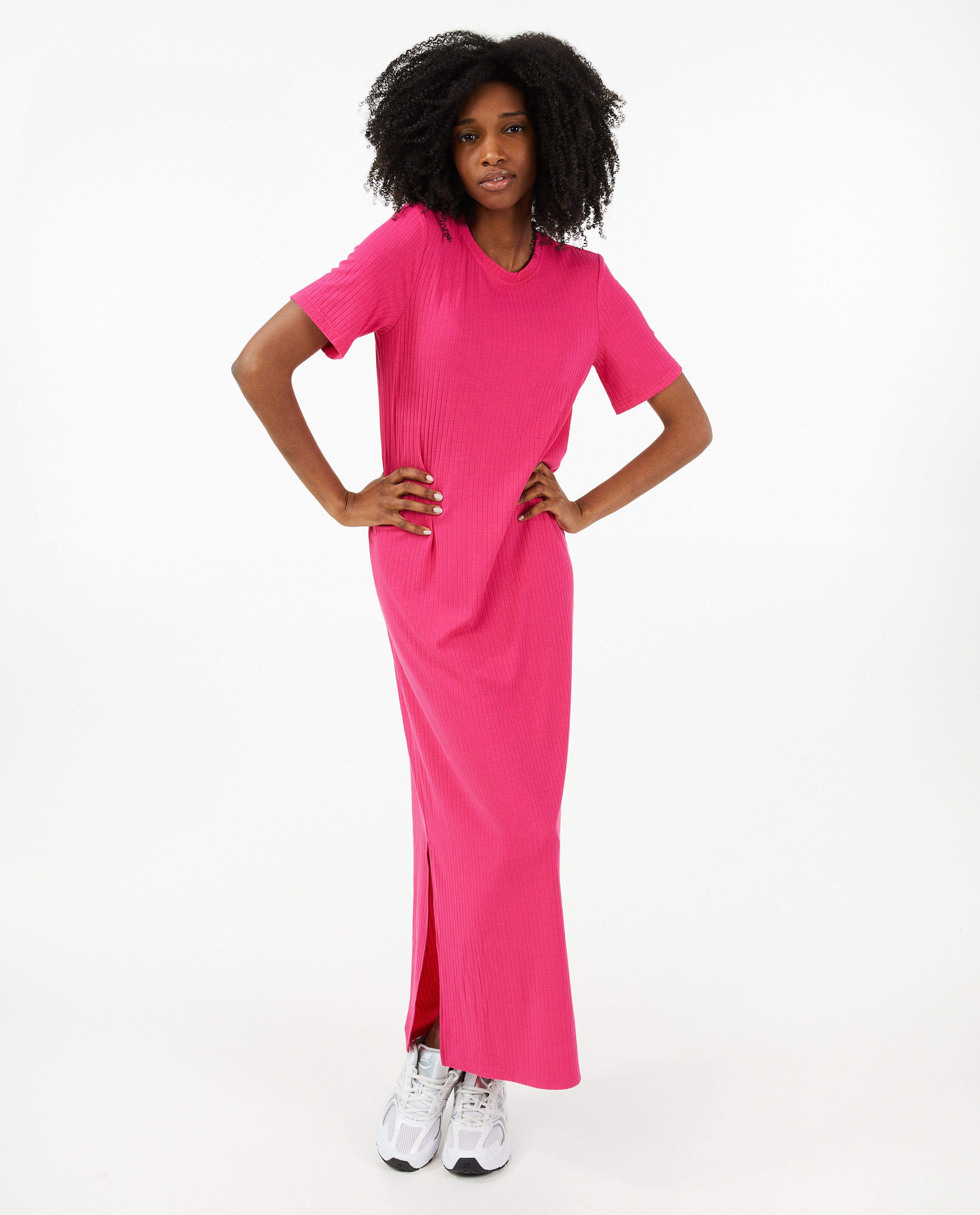 Kleedjes - Maxi-jurk met rib
