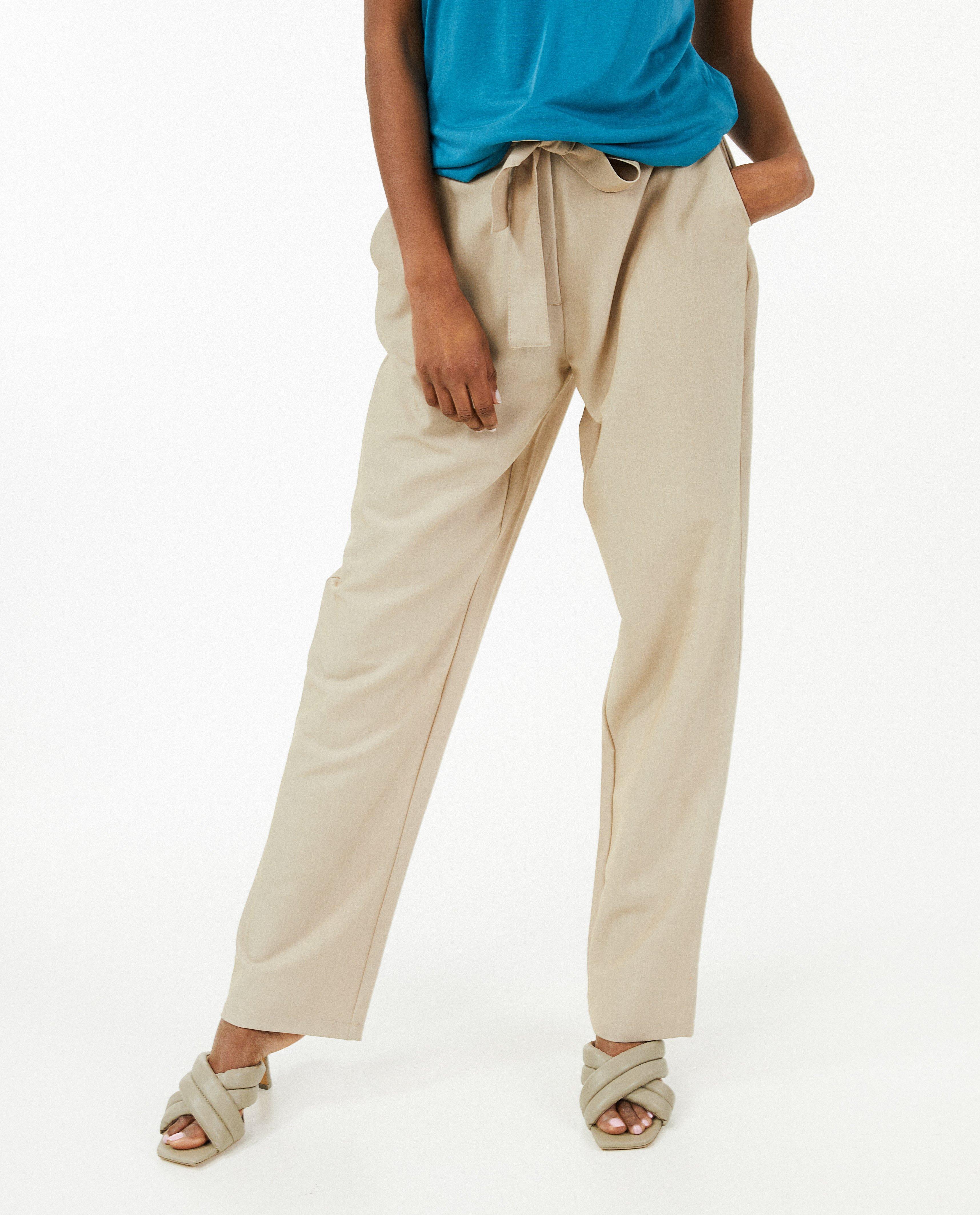 Beige broek, straight fit - Product Detail - lichtblauw - afbeelding nummer 2