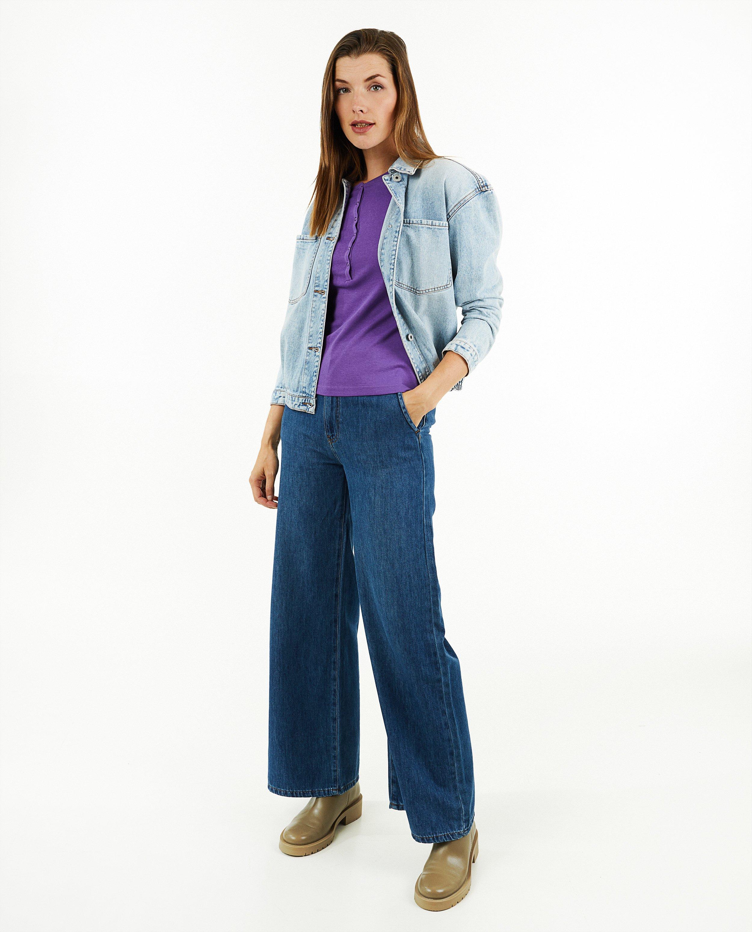 Zwarte longsleeve met knoopjes - null - OVS