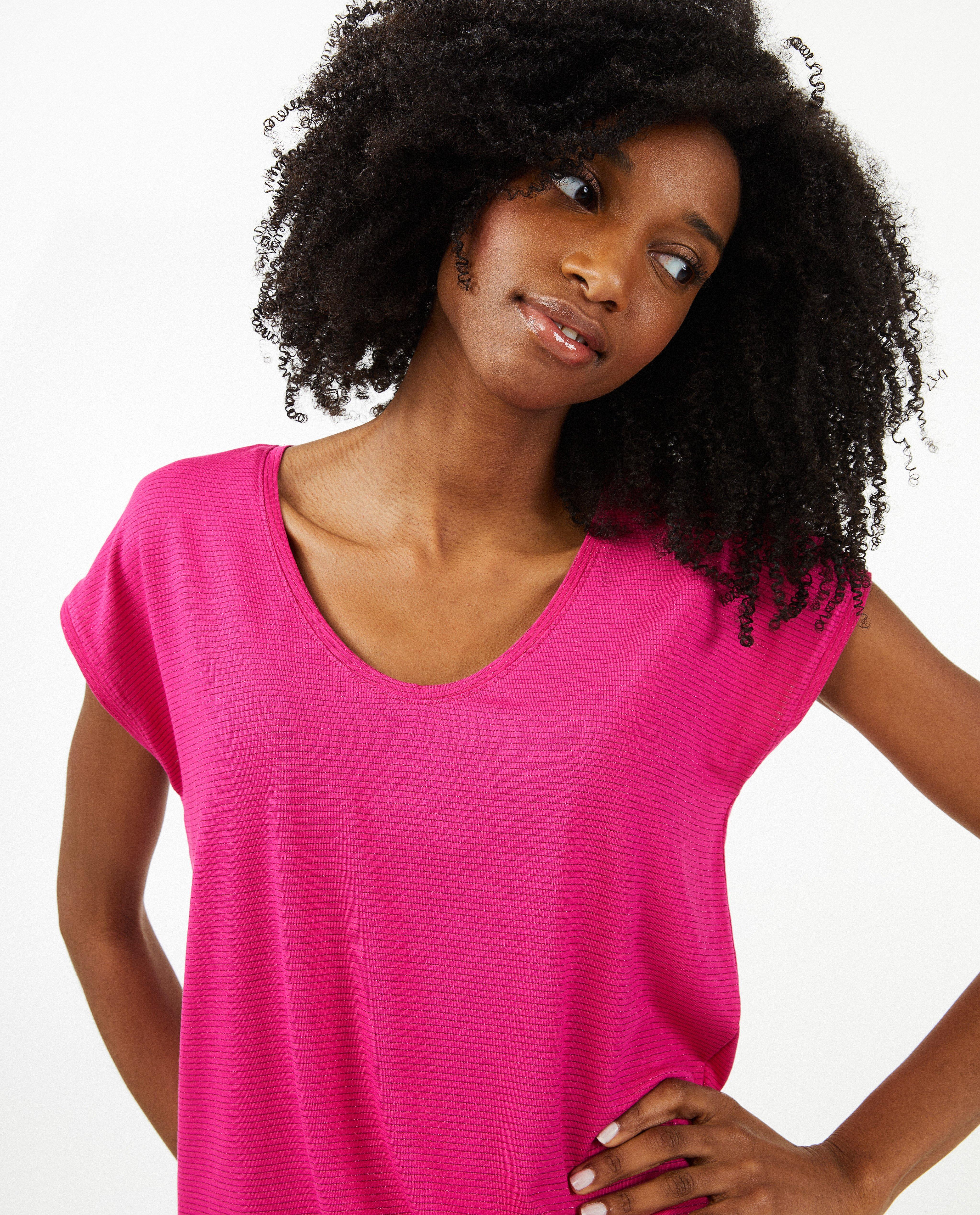 T-shirts - T-shirt met metaaldraad