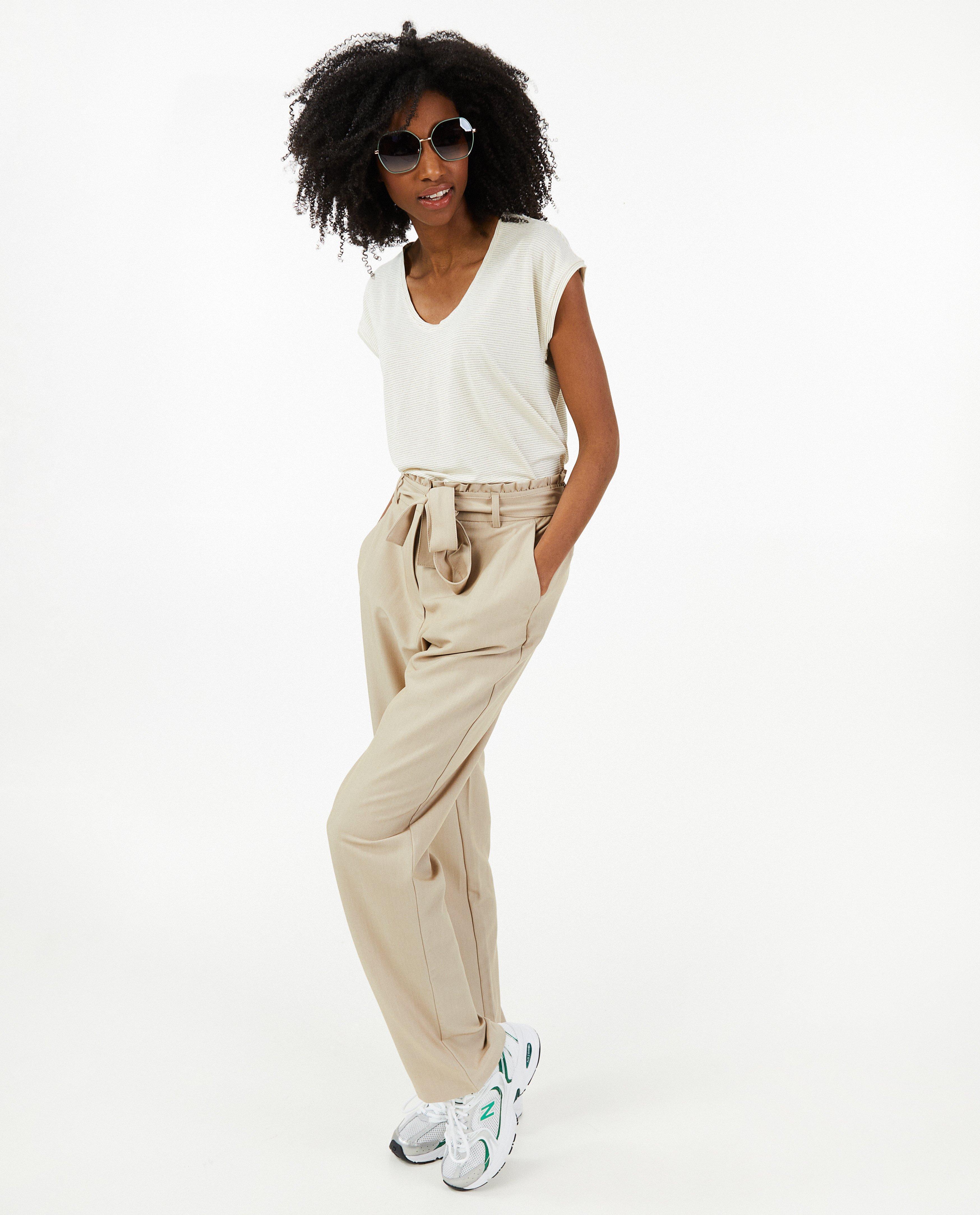 T-shirt met metaaldraad - null - Pieces