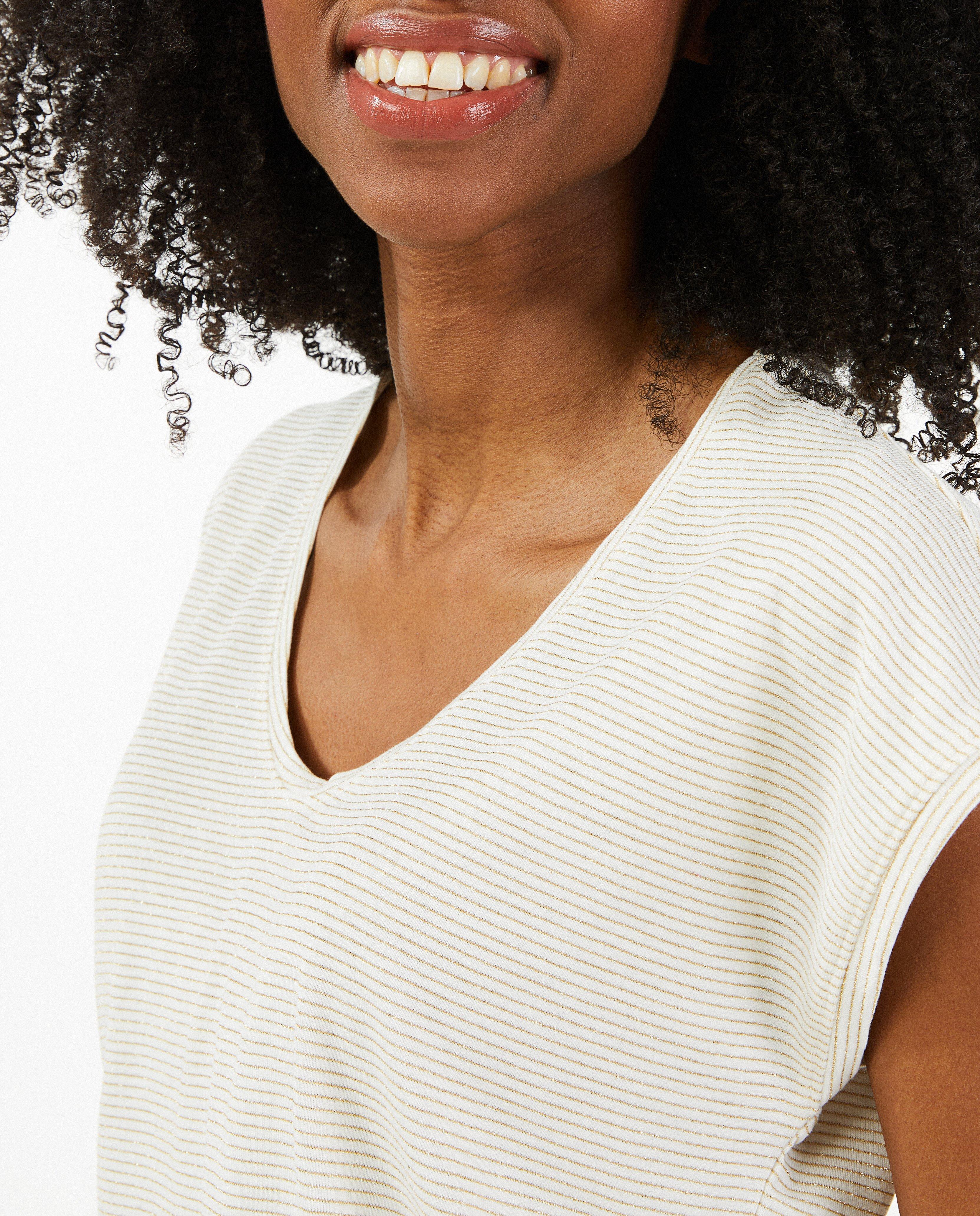 T-shirts - T-shirt avec fil métallisé