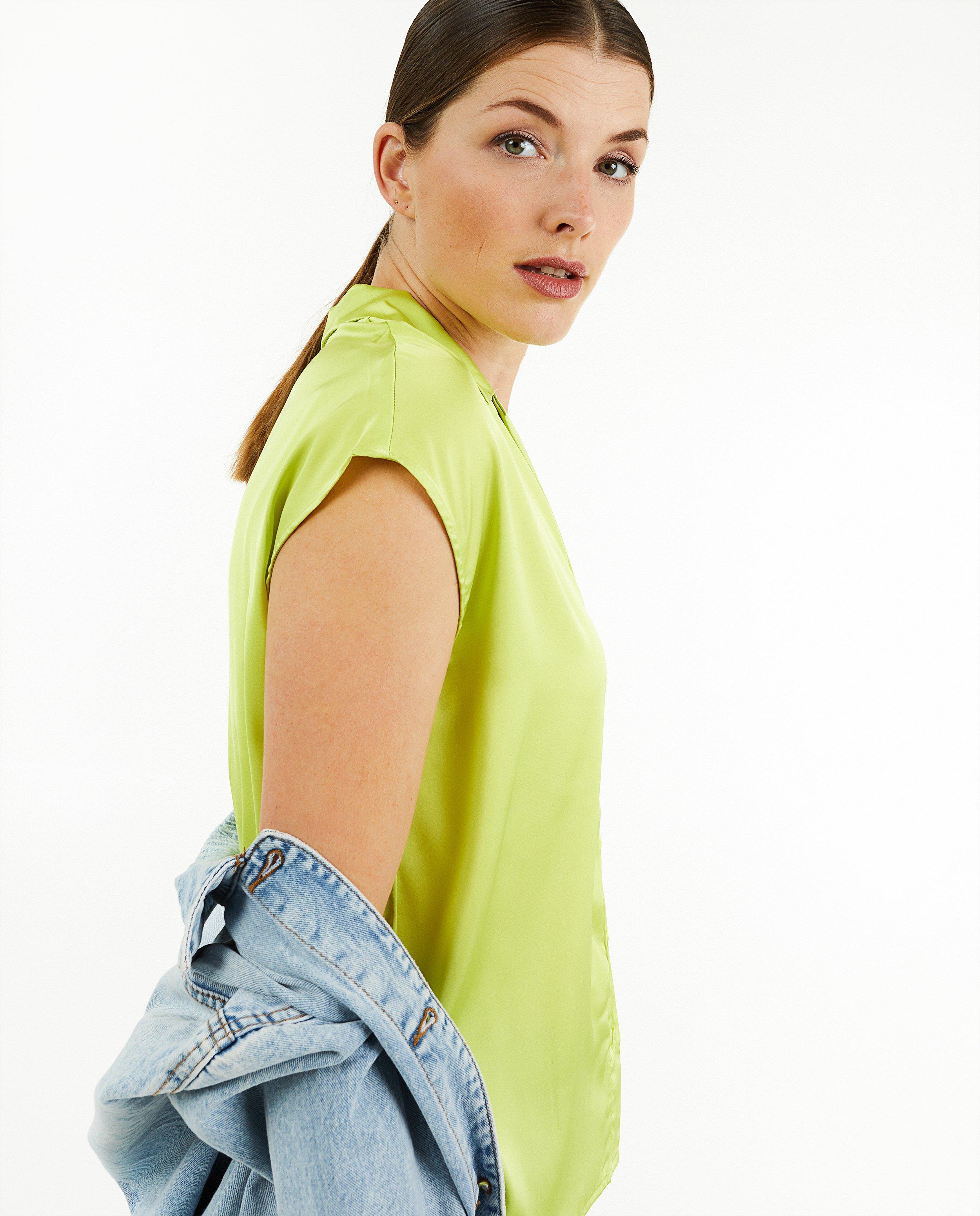 Paarse blouse - Product Detail - lichtgroen - afbeelding nummer 1