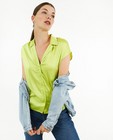 Hemden - Limoengroene blouse