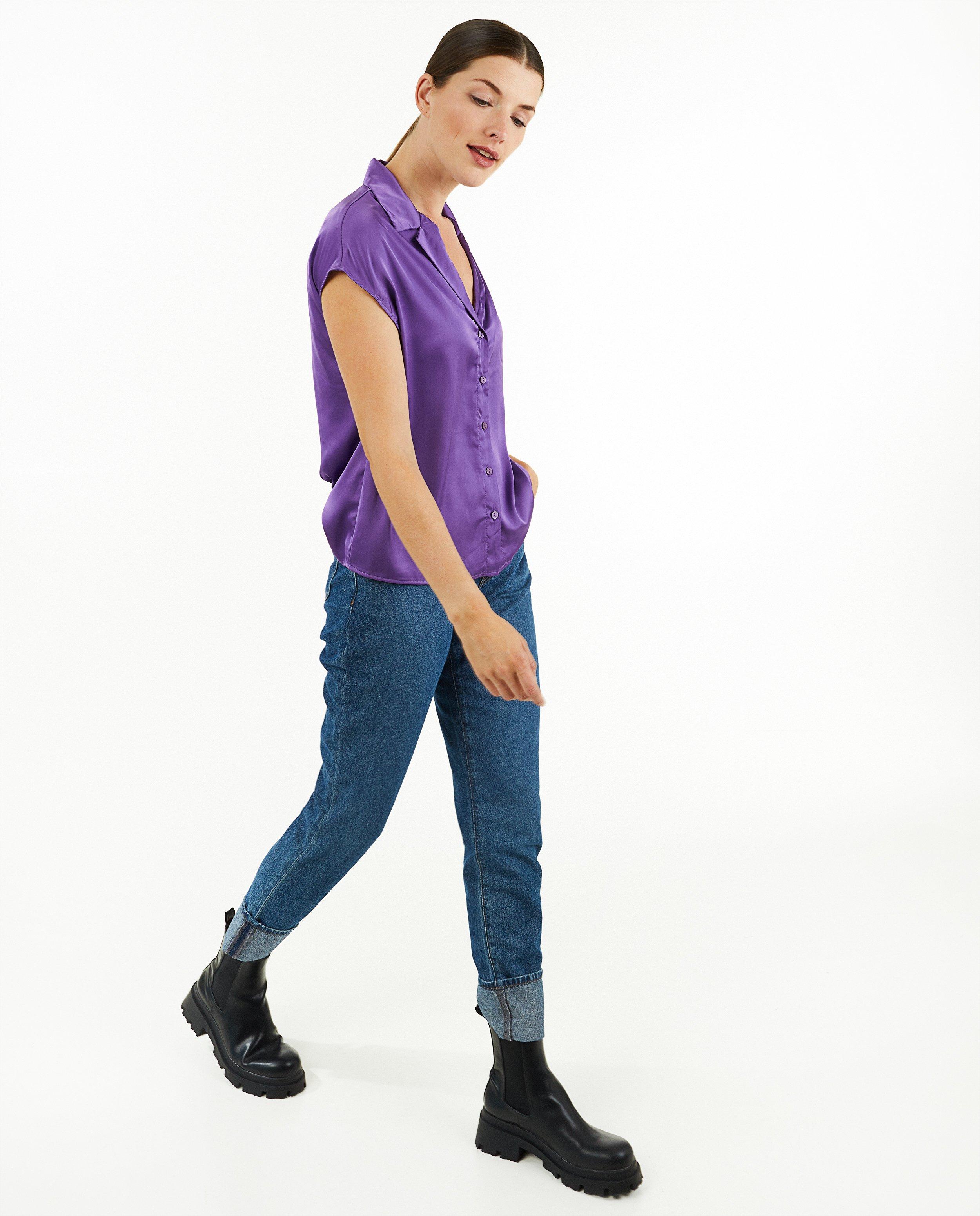 Paarse blouse - Product Detail - paars - afbeelding nummer 1