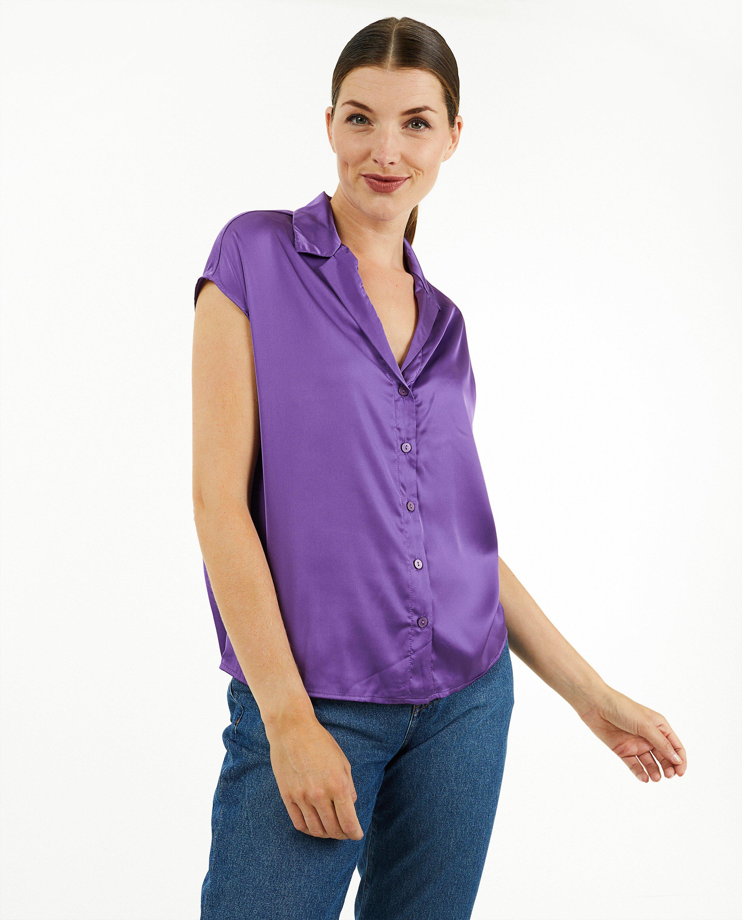 Paarse blouse - Product Detail - paars - afbeelding nummer 2