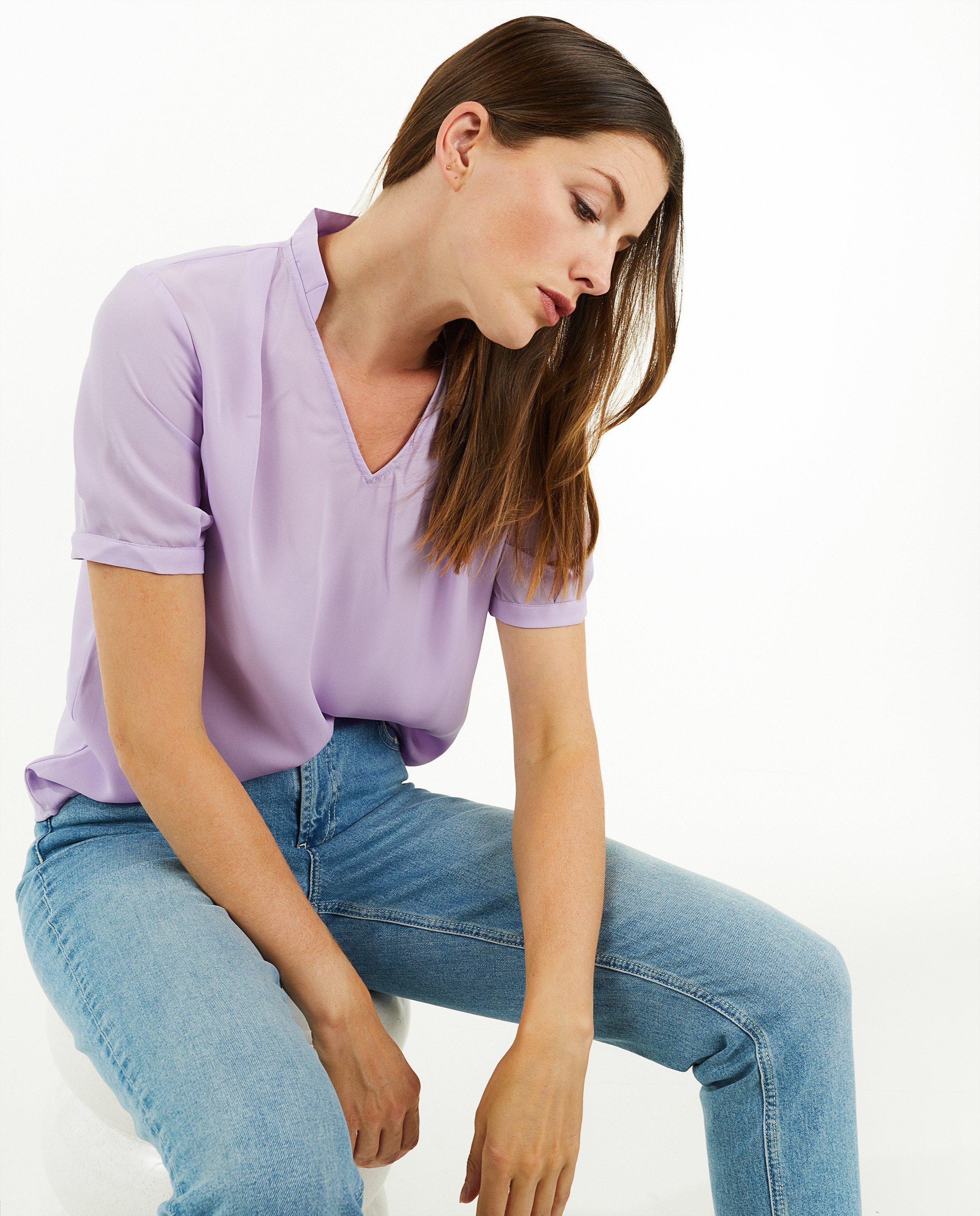 Paarse blouse - Product Detail - lila - afbeelding nummer 2