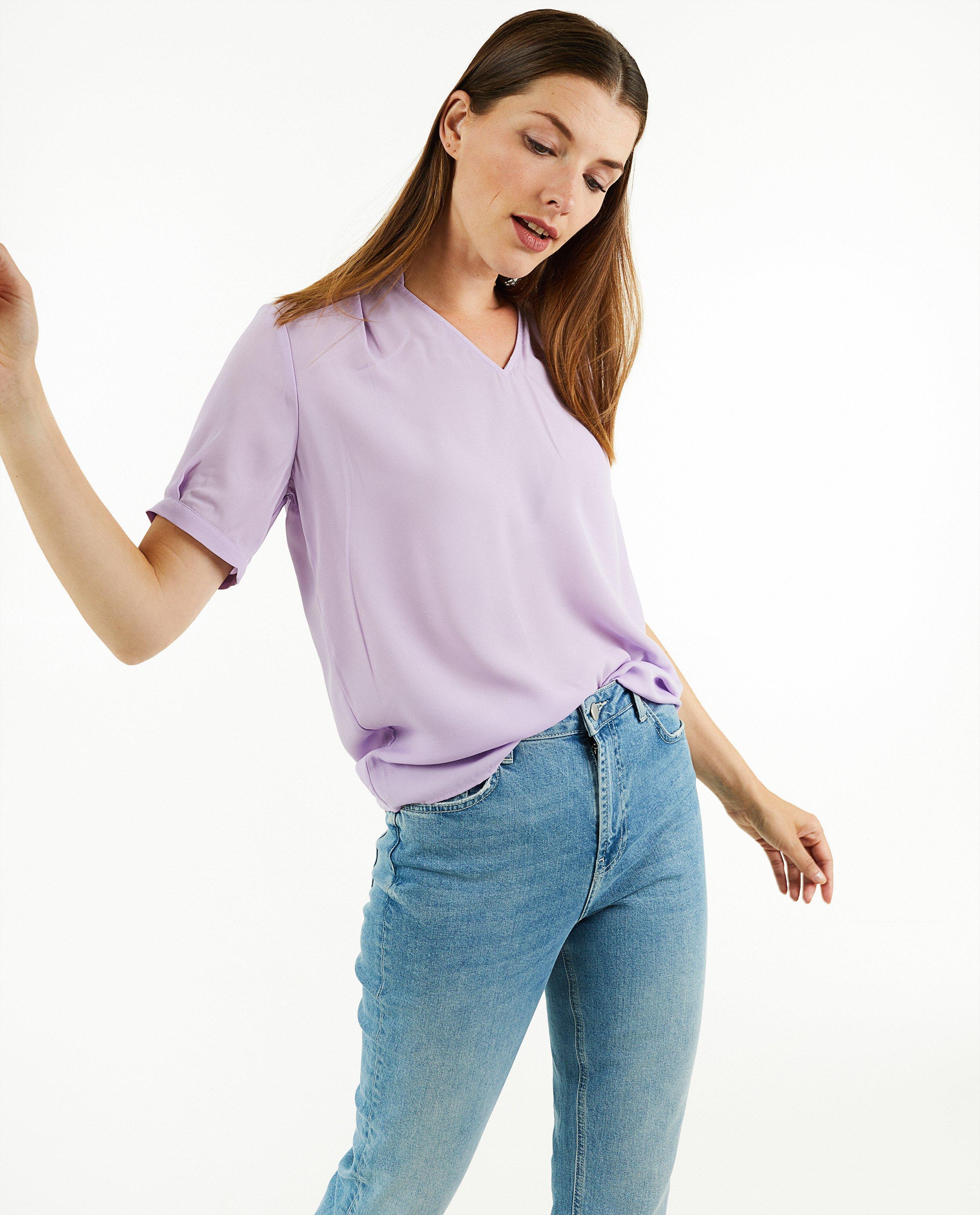 Paarse blouse - Product Detail - lila - afbeelding nummer 3