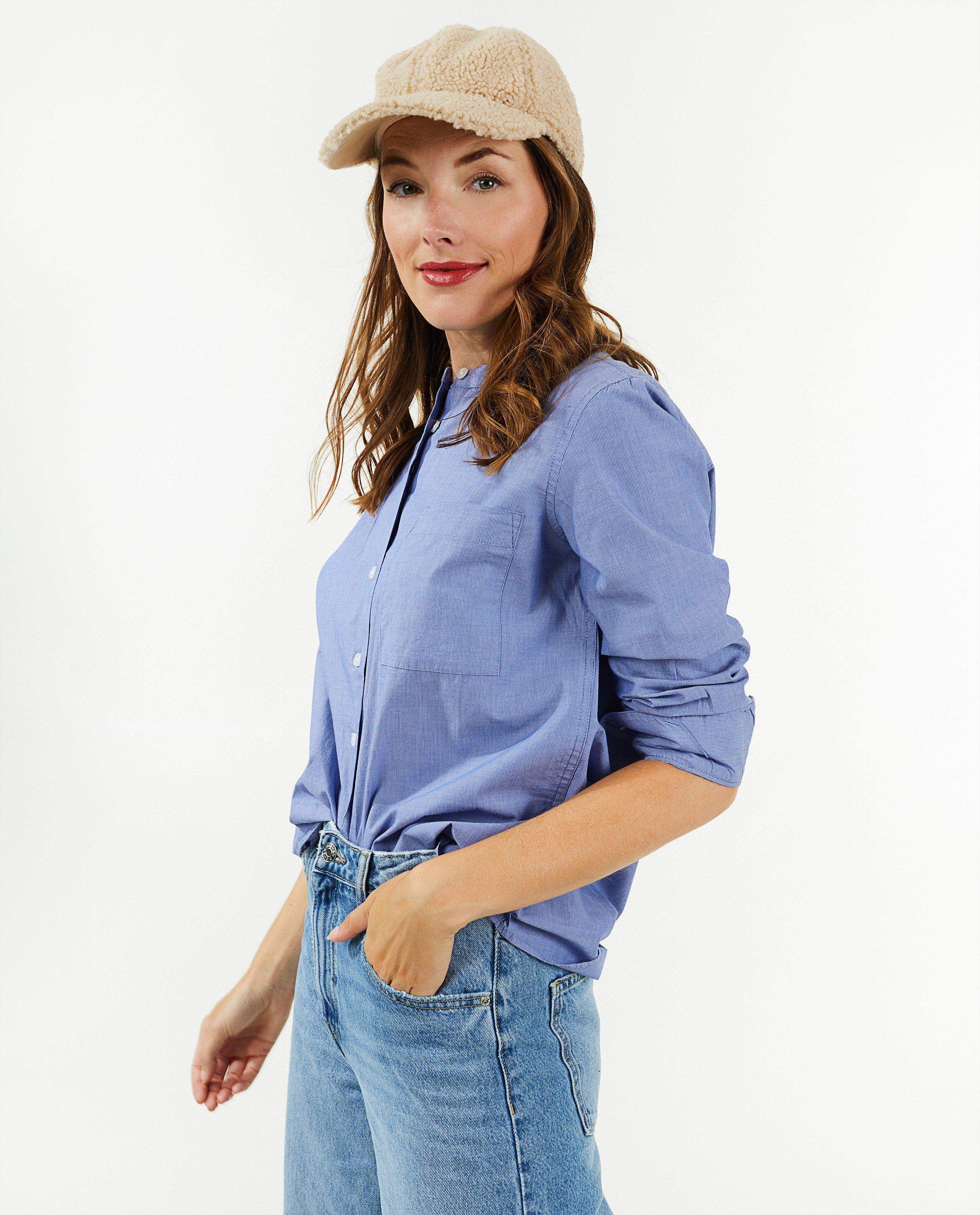 Hemden - Blauwe blouse met strepen