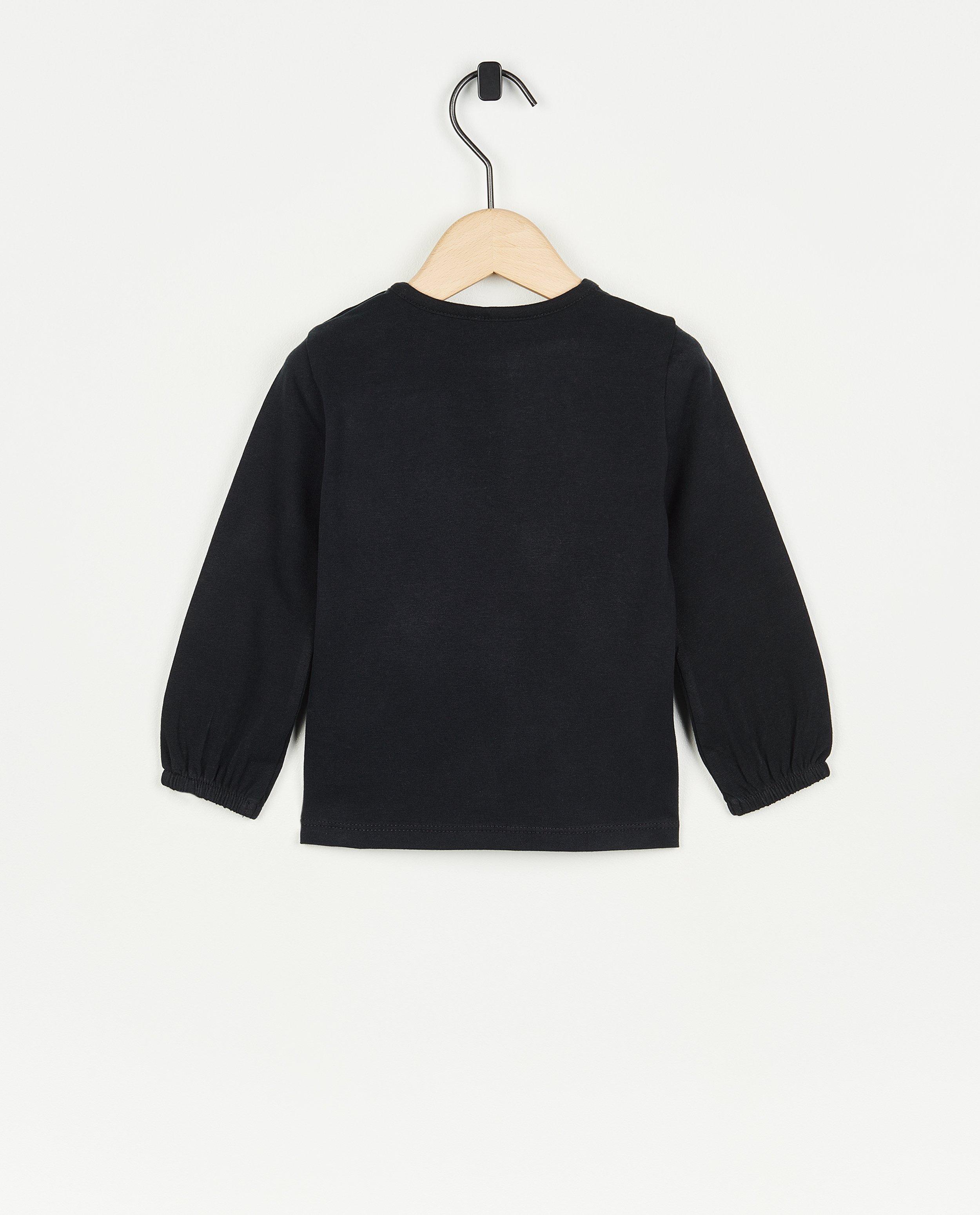 T-shirts - Zwarte longsleeve met hartje