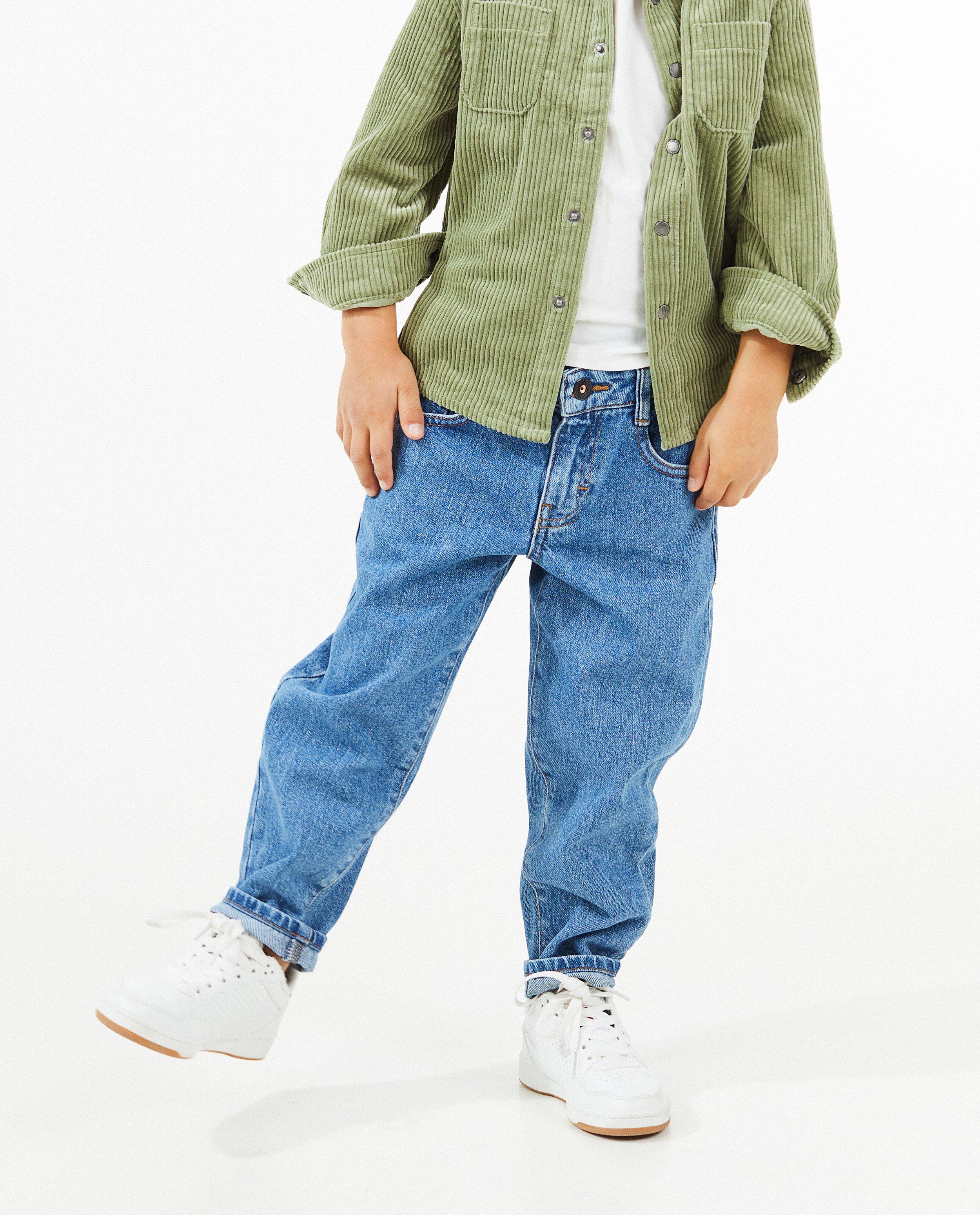 Jeans - Blauwe jeans, skate fit, 2-7 jaar