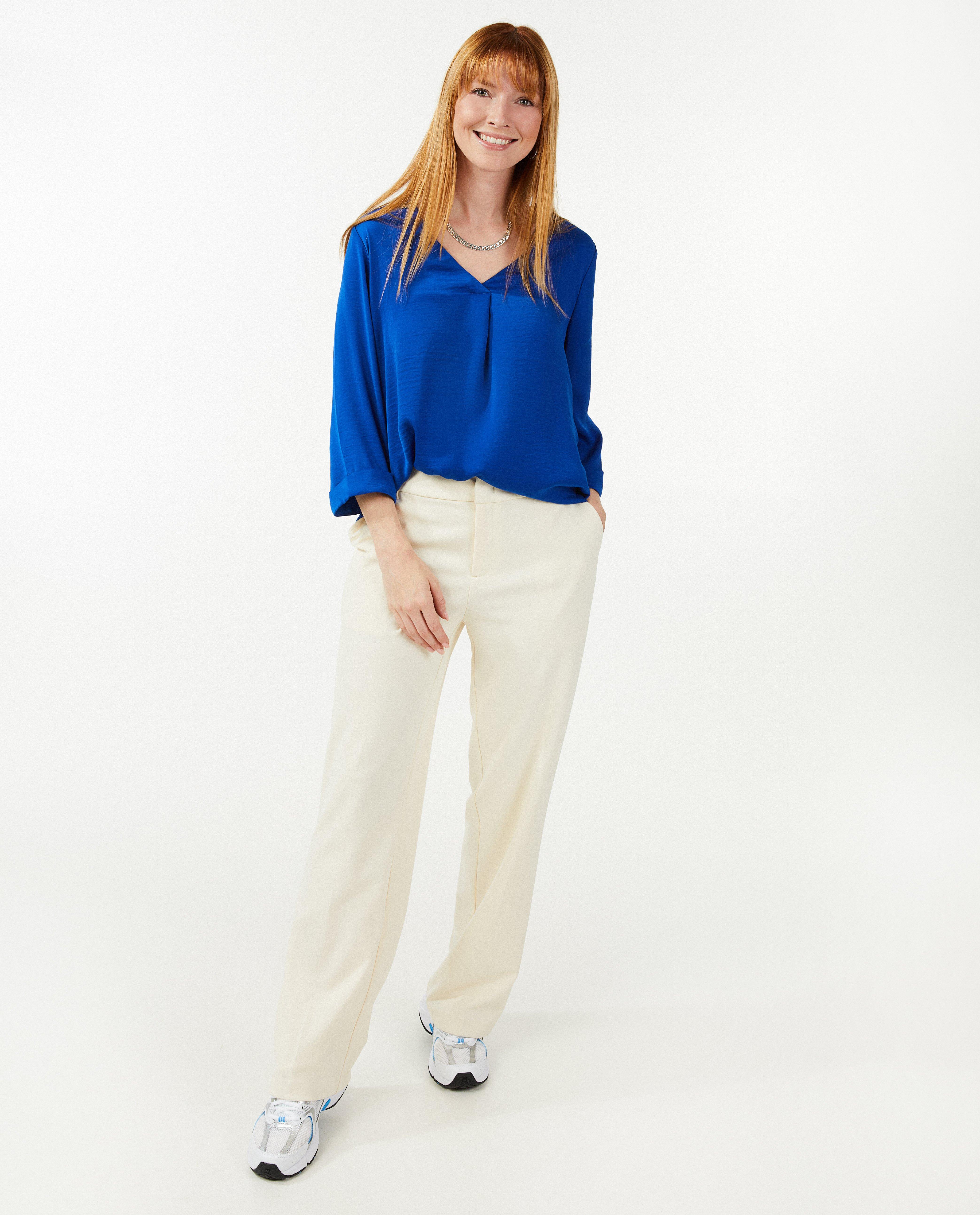 Satijnen blouse - null - Sora
