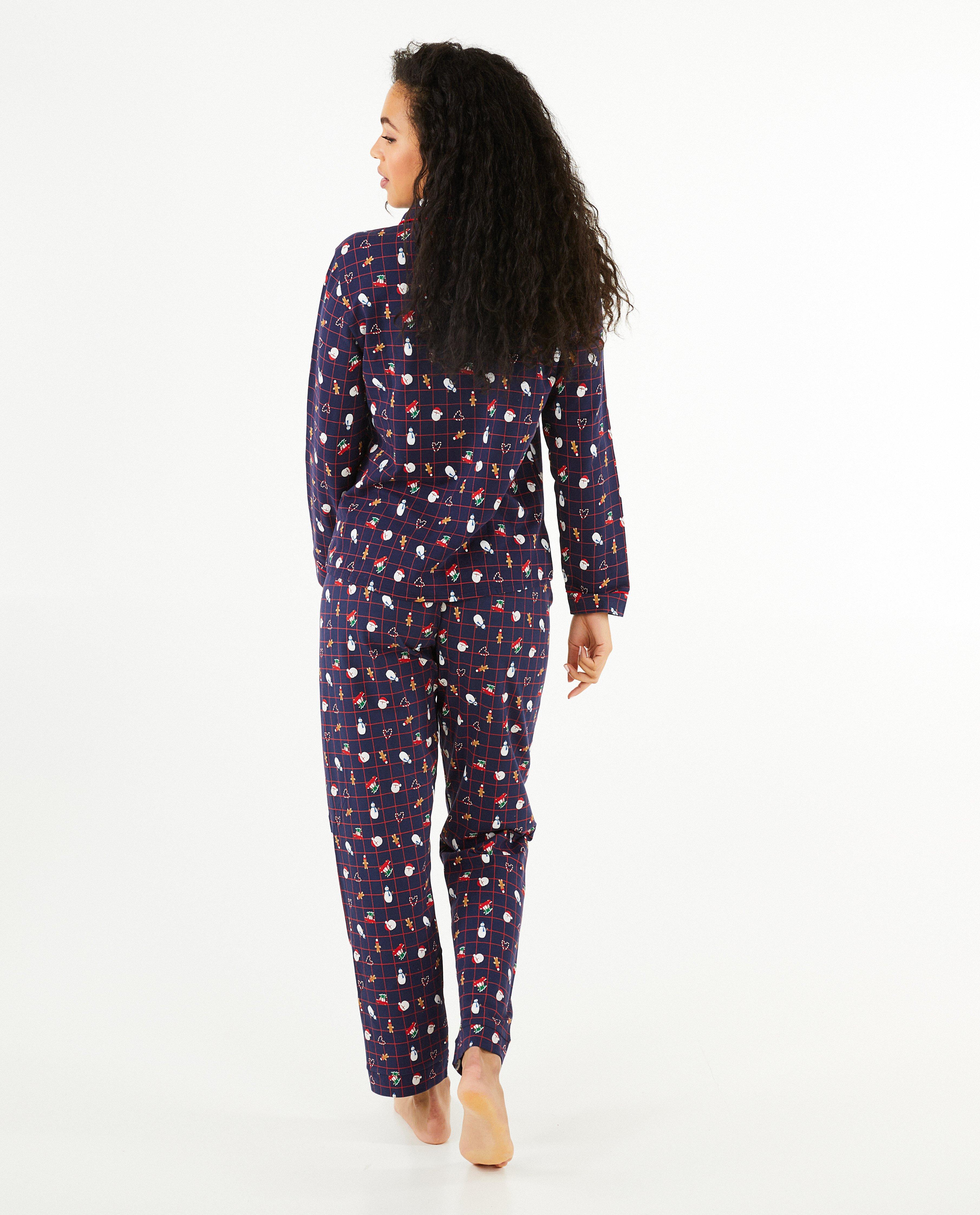 Nachtkleding - Blauwe kerstpyjama, dames