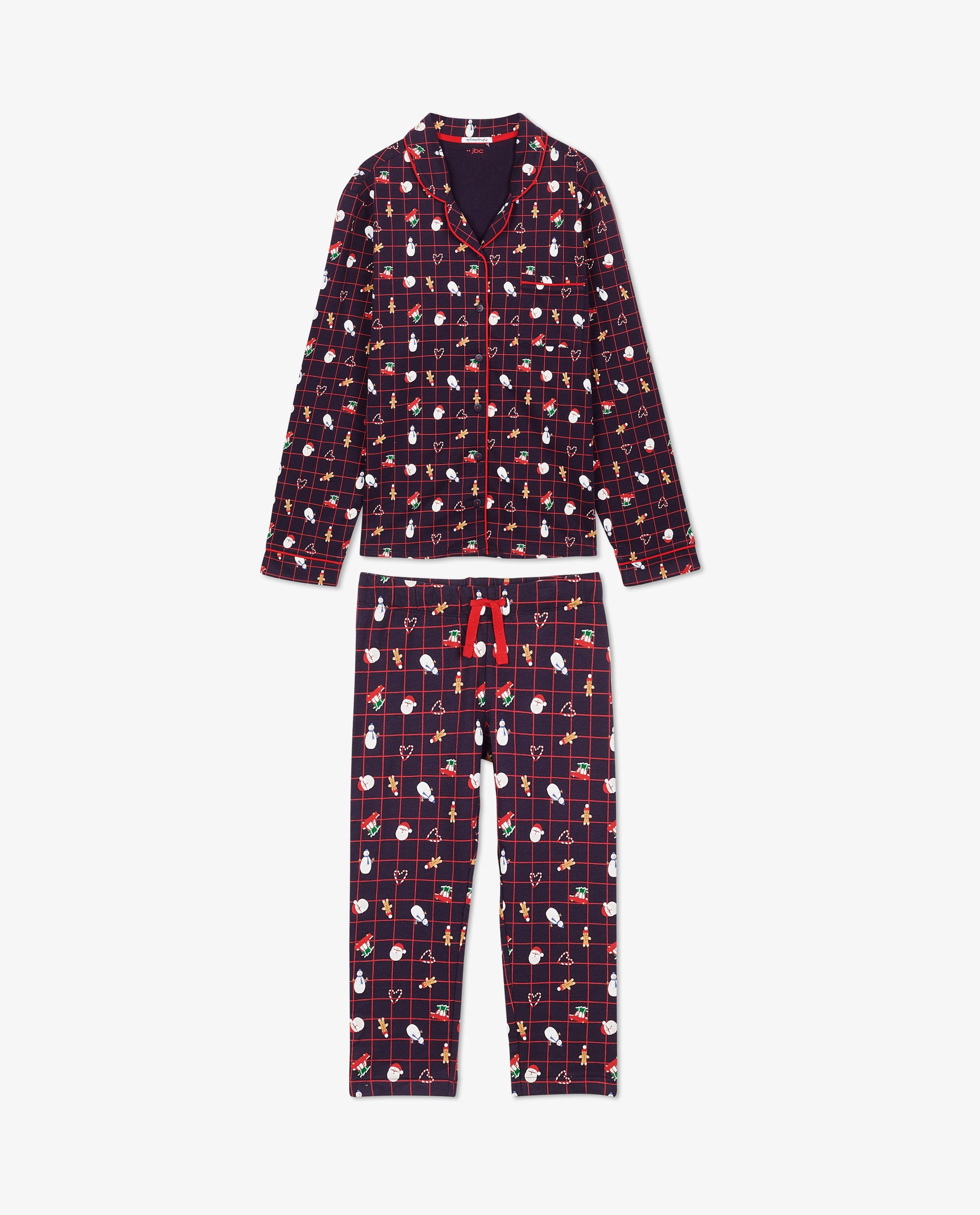 Nachtkleding - Blauwe kerstpyjama, dames