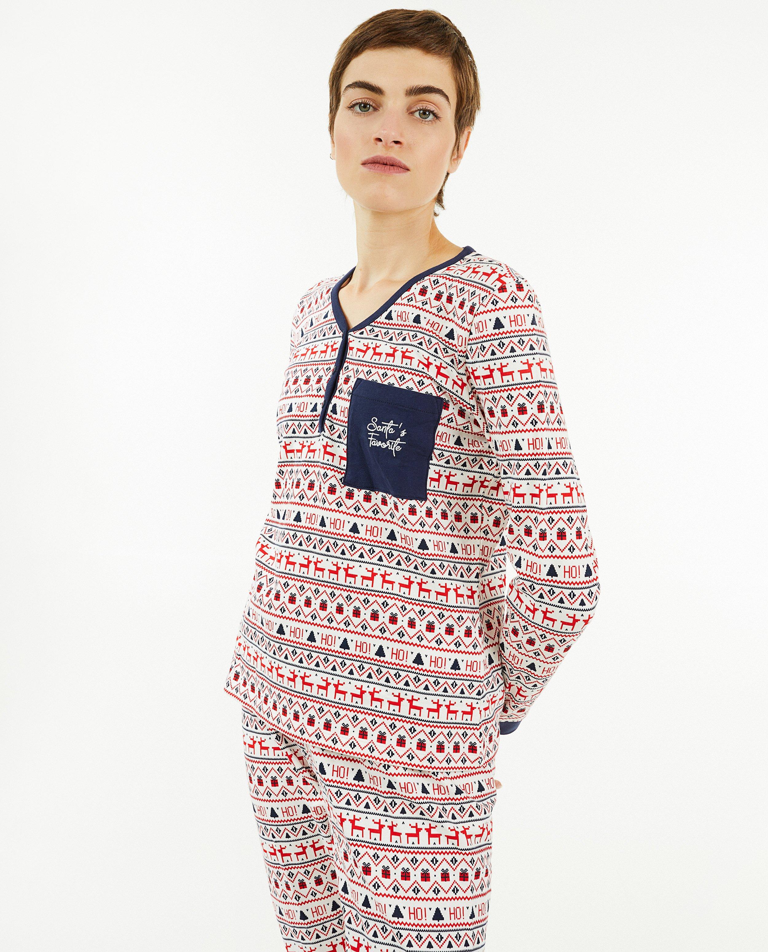 Pyjama de Noël blanc, femmes - null - Familystories