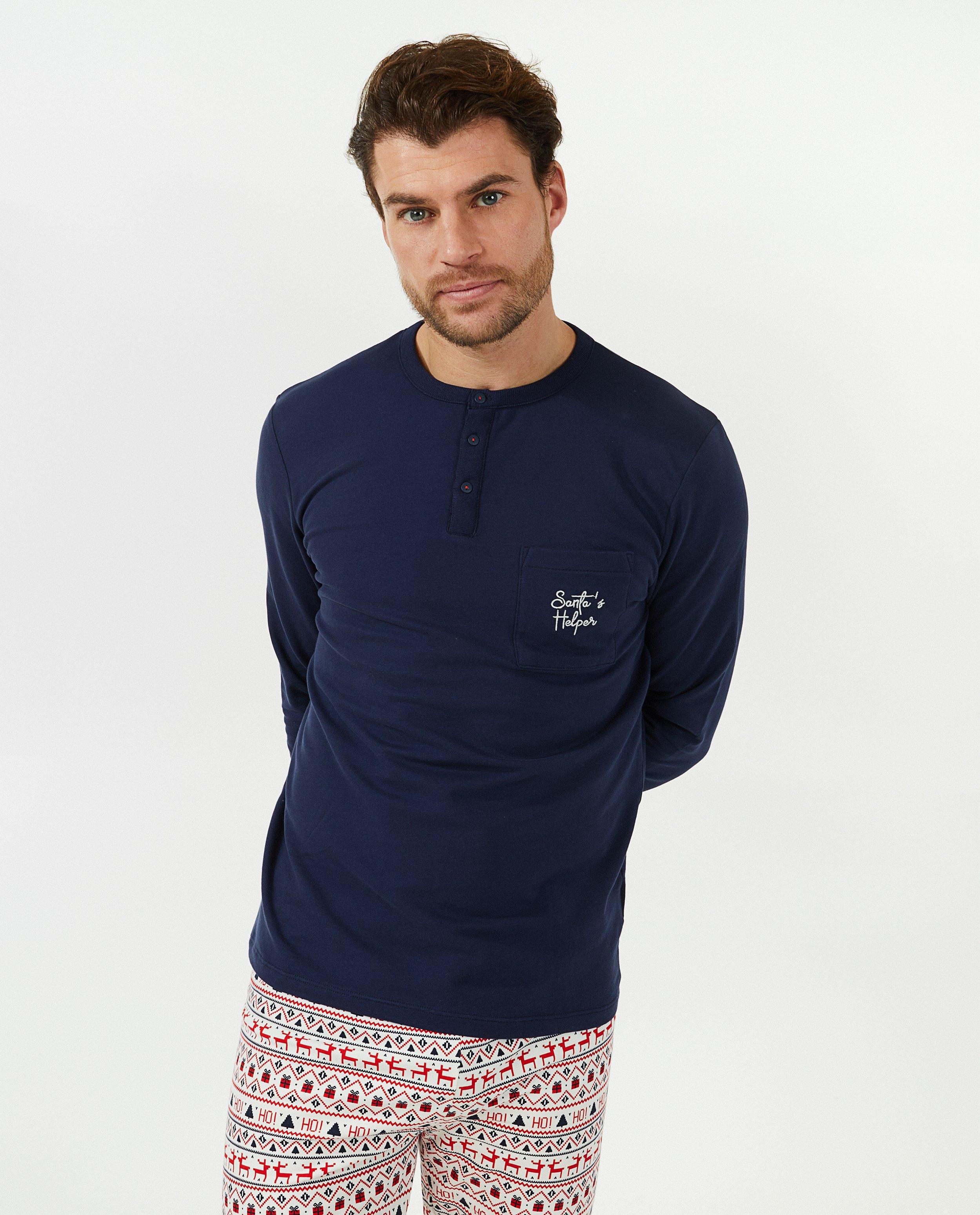 Pyjamas - Pyjama de Noël bleu, hommes